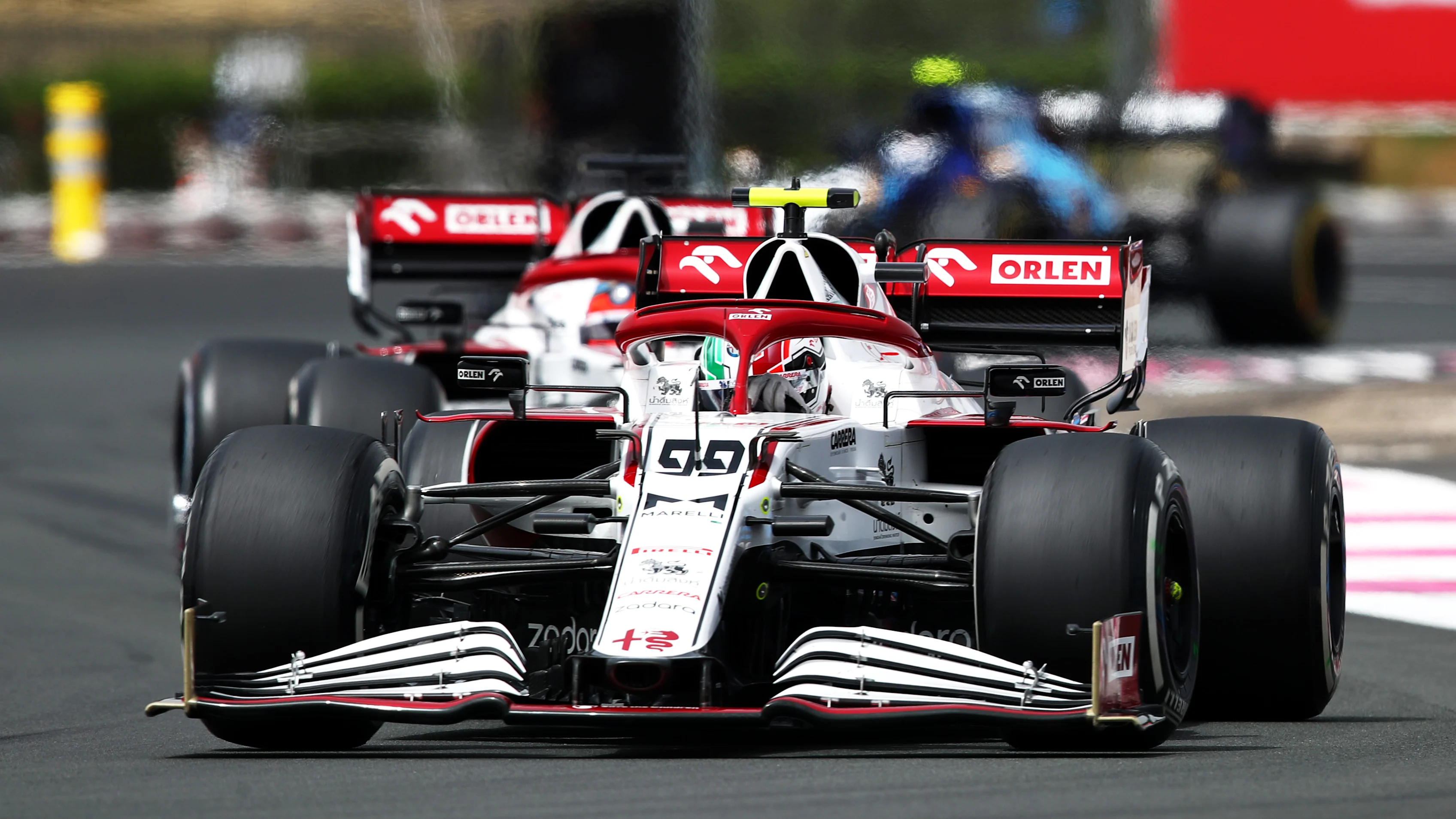 LE CASTELLET, FRANCE - JUNE 20: Antonio Giovinazzi of Italy driving the (99) Alfa Romeo Racing C41 Ferrari on track during the F1 Grand Prix of France at Circuit Paul Ricard on June 20, 2021 in Le Castellet, France. (Photo by Joe Portlock - Formula 1/Formula 1 via Getty Images)