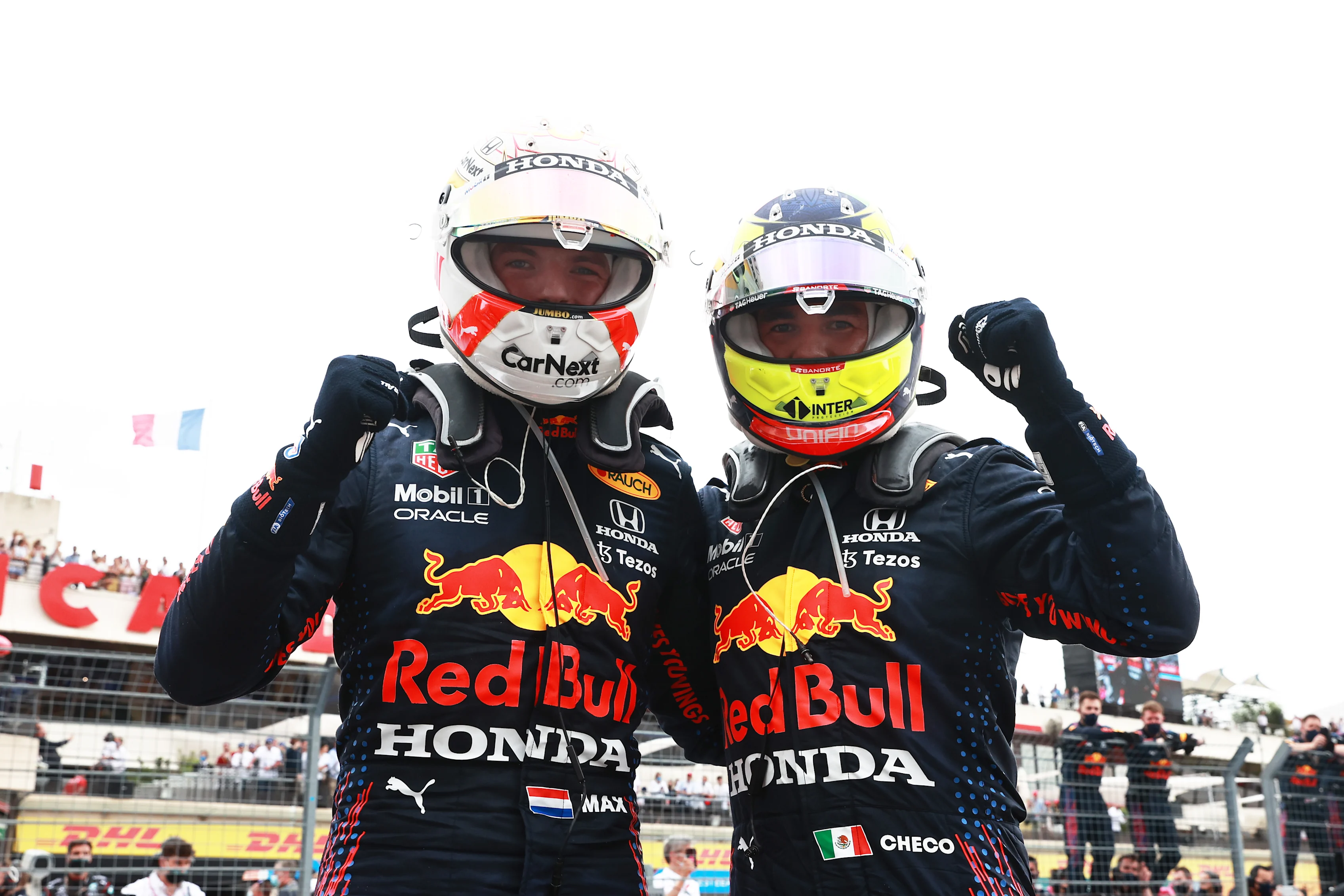 LE CASTELLET, FRANCE - JUNE 20: Race winner Max Verstappen of Netherlands and Red Bull Racing and