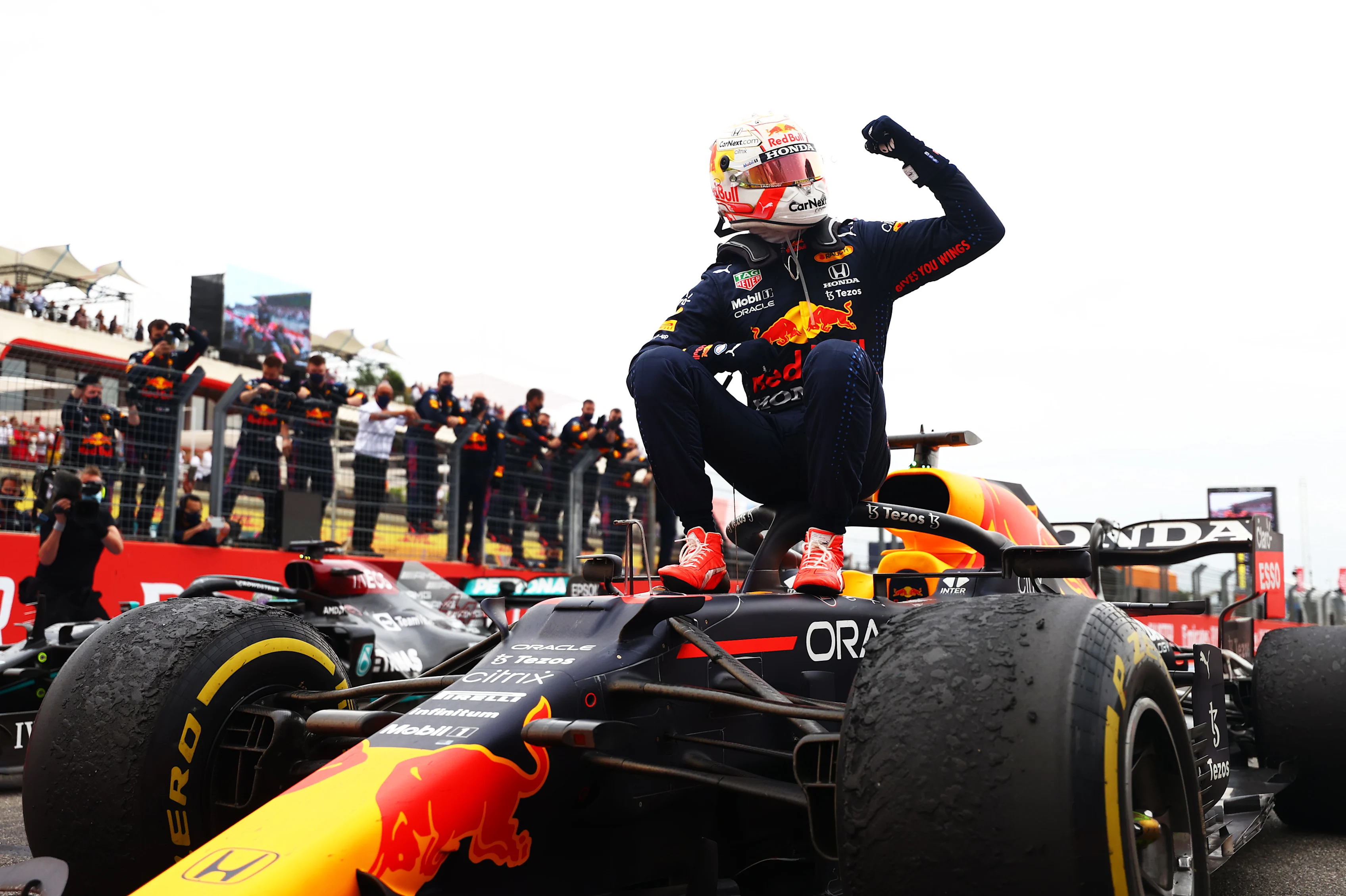LE CASTELLET, FRANCE - JUNE 20: Race winner Max Verstappen of Netherlands and Red Bull Racing