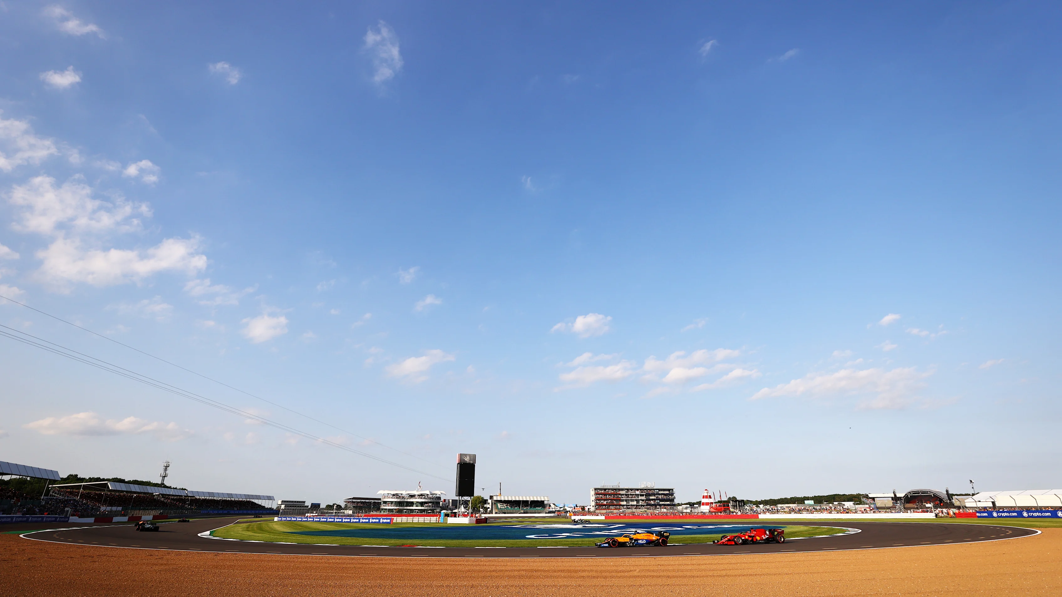 NORTHAMPTON, ENGLAND - JULY 16: Daniel Ricciardo of Australia driving the (3) McLaren F1 Team