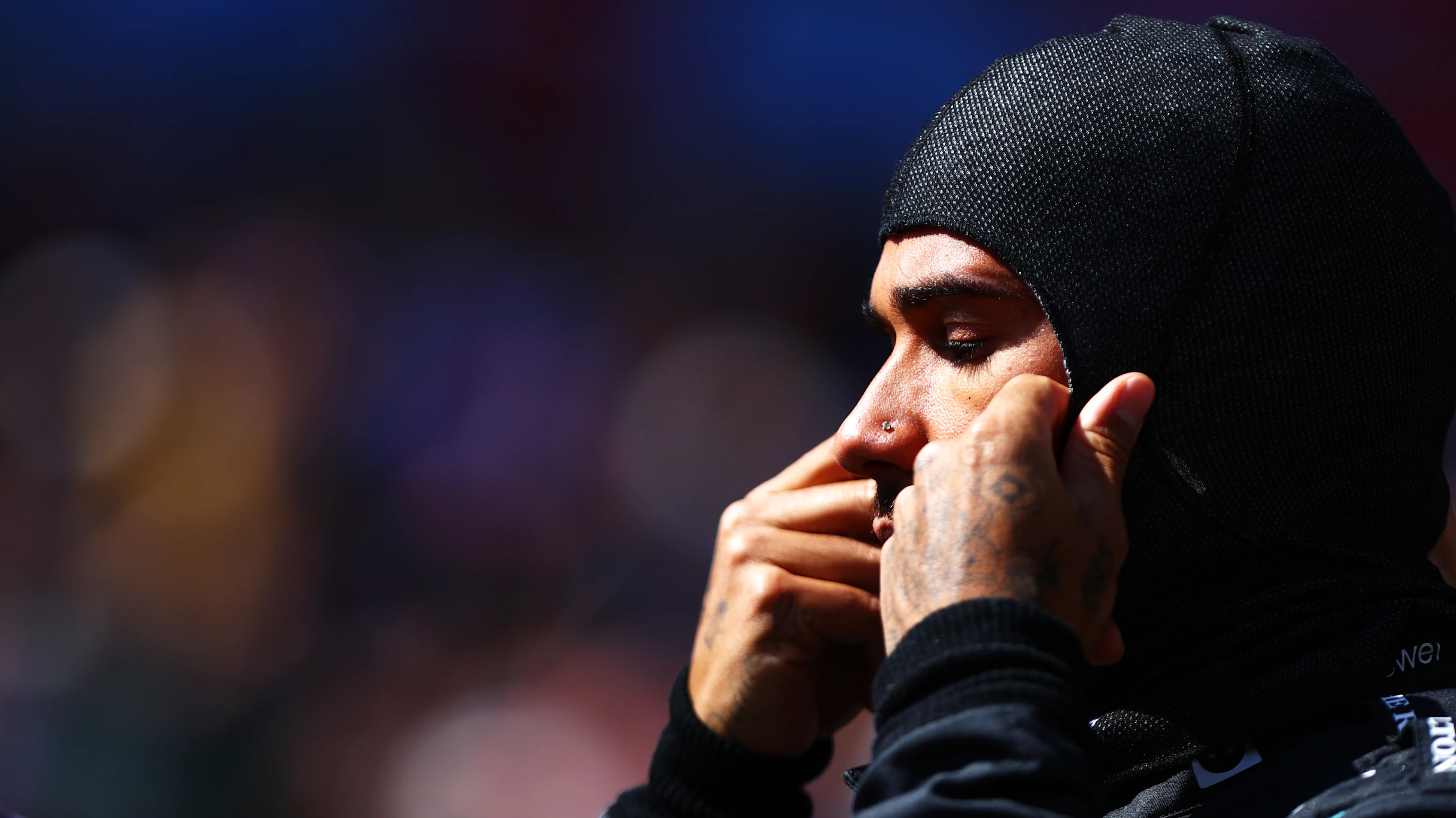 NORTHAMPTON, ENGLAND - JULY 17: Lewis Hamilton of Great Britain and Mercedes GP prepares to drive
