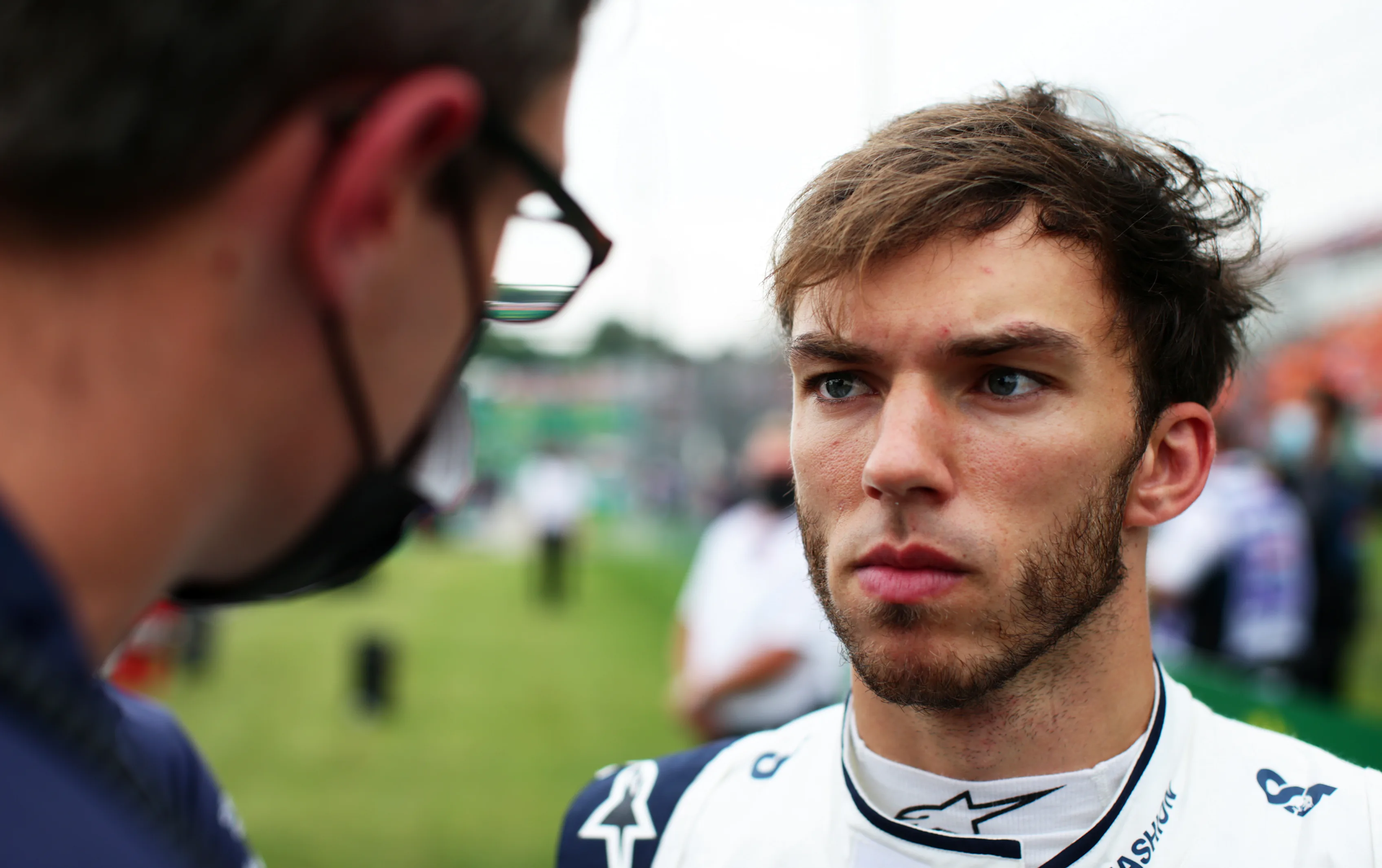 BUDAPEST, HUNGARY - AUGUST 01: Pierre Gasly of France and Scuderia AlphaTauri prepares to drive on