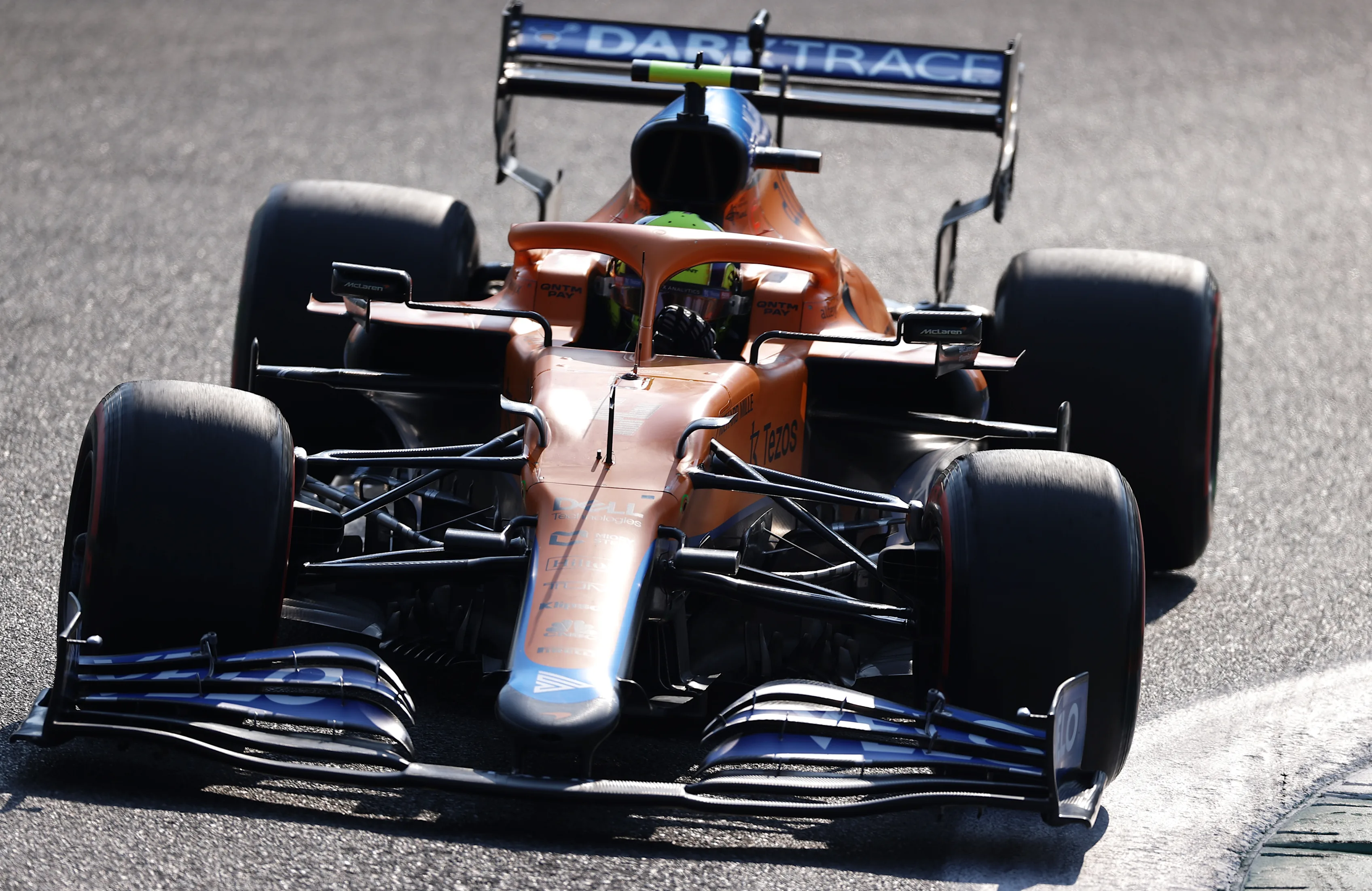 MONZA, ITALY - SEPTEMBER 11: Lando Norris of Great Britain driving the (4) McLaren F1 Team MCL35M