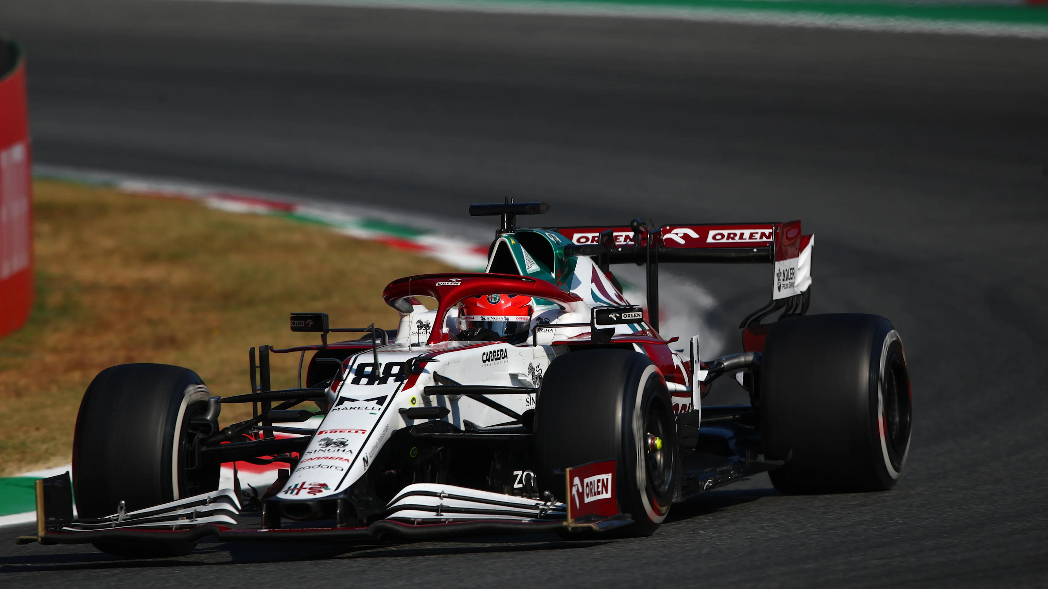 MONZA, ITALY - SEPTEMBER 12: Robert Kubica of Poland driving the (88) Alfa Romeo Racing C41 Ferrari