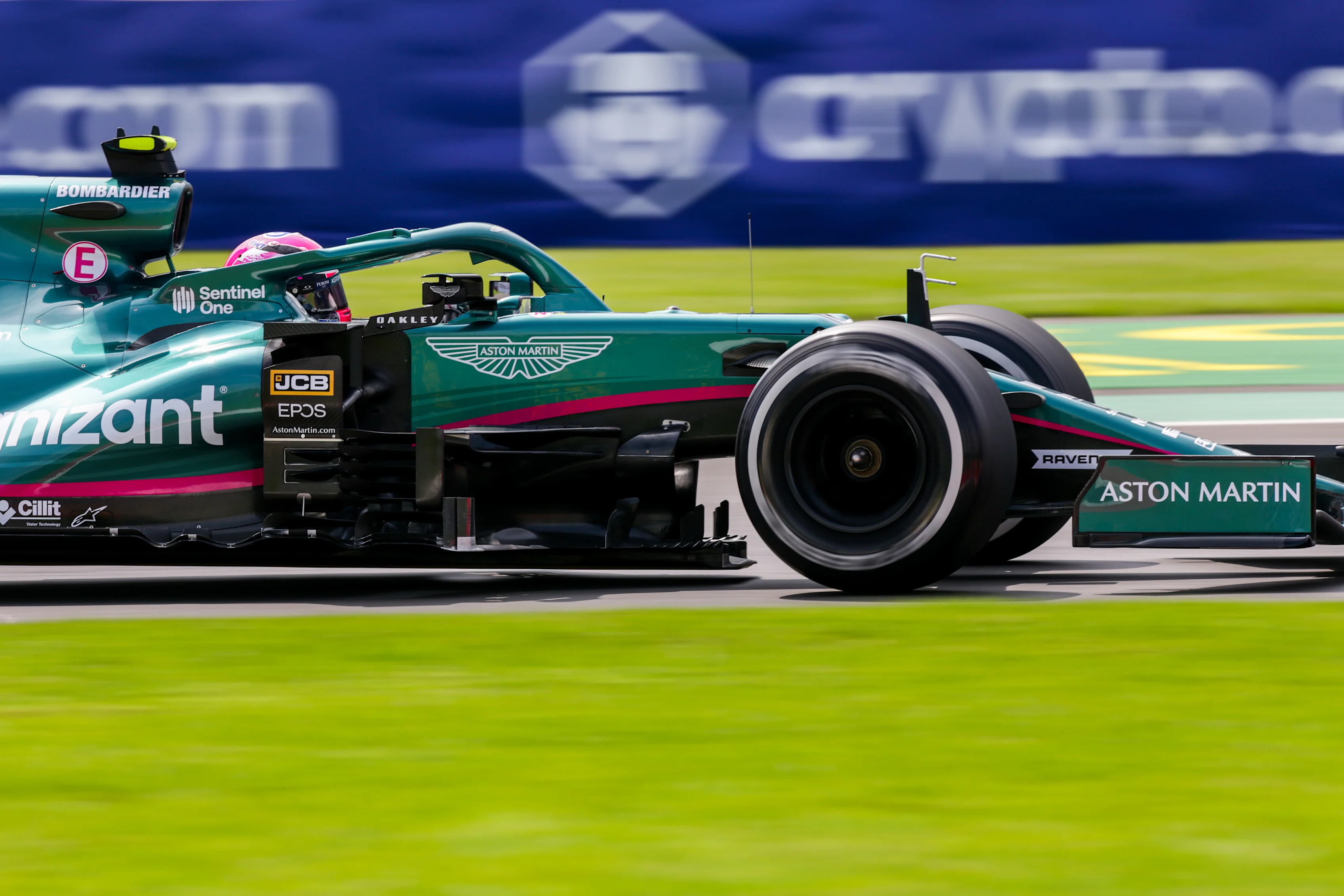 MEXICO CITY, MEXICO - NOVEMBER 05: Sebastian Vettel of Aston Martin and Germany  during practice ahead of the F1 Grand Prix of Mexico at Autodromo Hermanos Rodriguez on November 05, 2021 in Mexico City, Mexico. (Photo by Peter Fox/Getty Images)