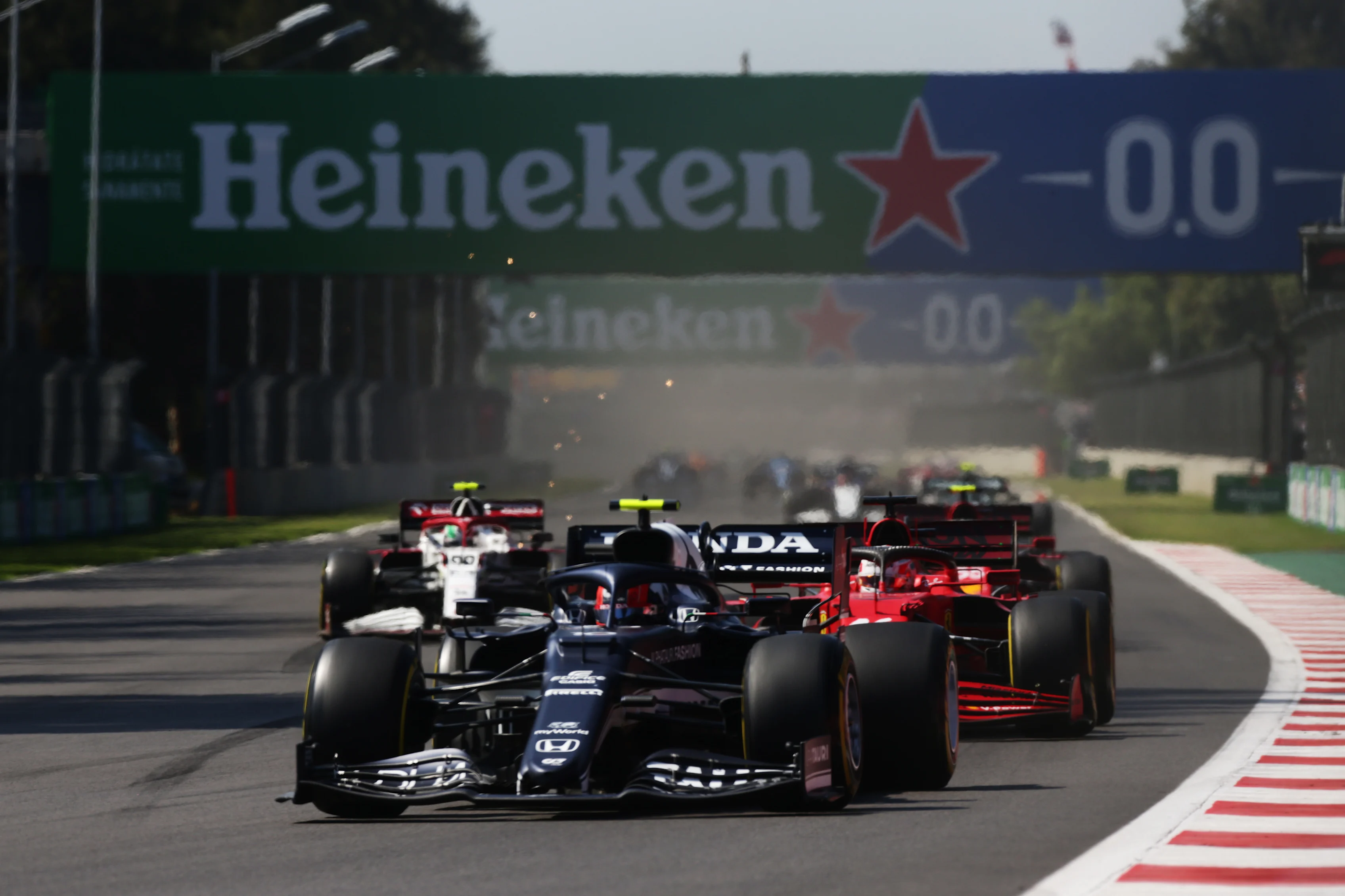 MEXICO CITY, MEXICO - NOVEMBER 07: Pierre Gasly of France driving the (10) Scuderia AlphaTauri AT02