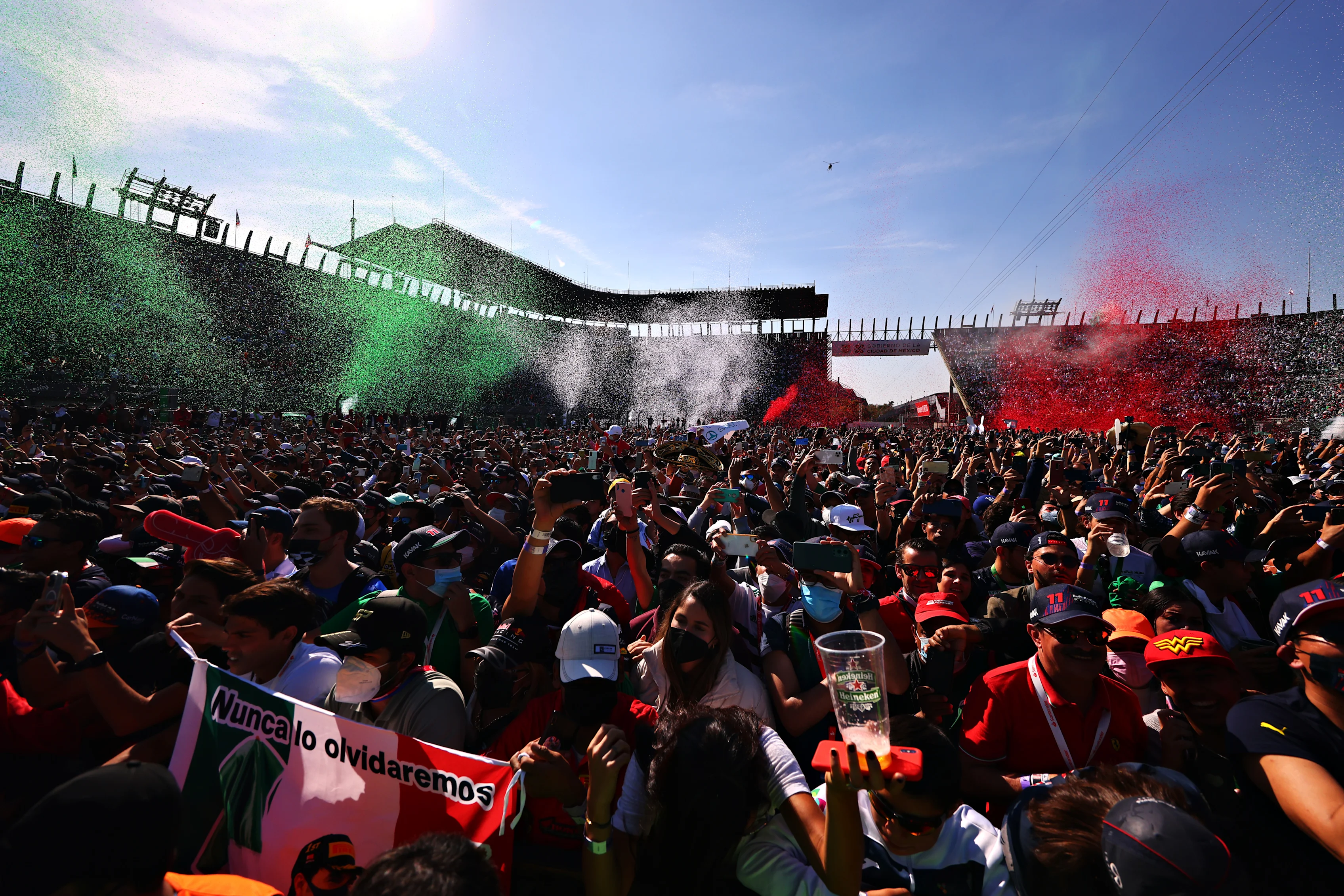 MEXICO CITY, MEXICO - NOVEMBER 07: Fans enjoy the performance from Kygo during the F1 Grand Prix of