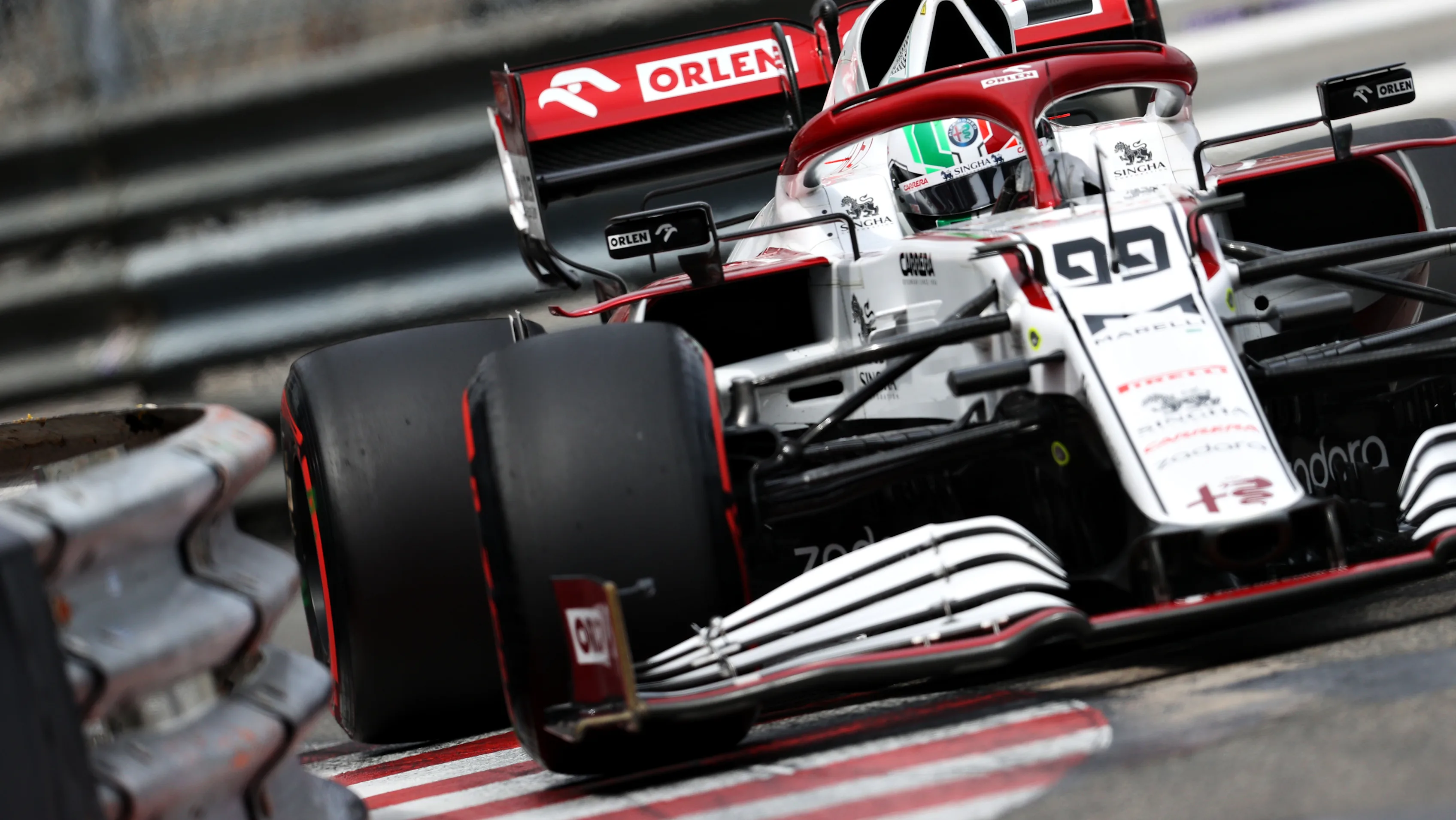 MONTE-CARLO, MONACO - MAY 22: Antonio Giovinazzi of Italy driving the (99) Alfa Romeo Racing C41