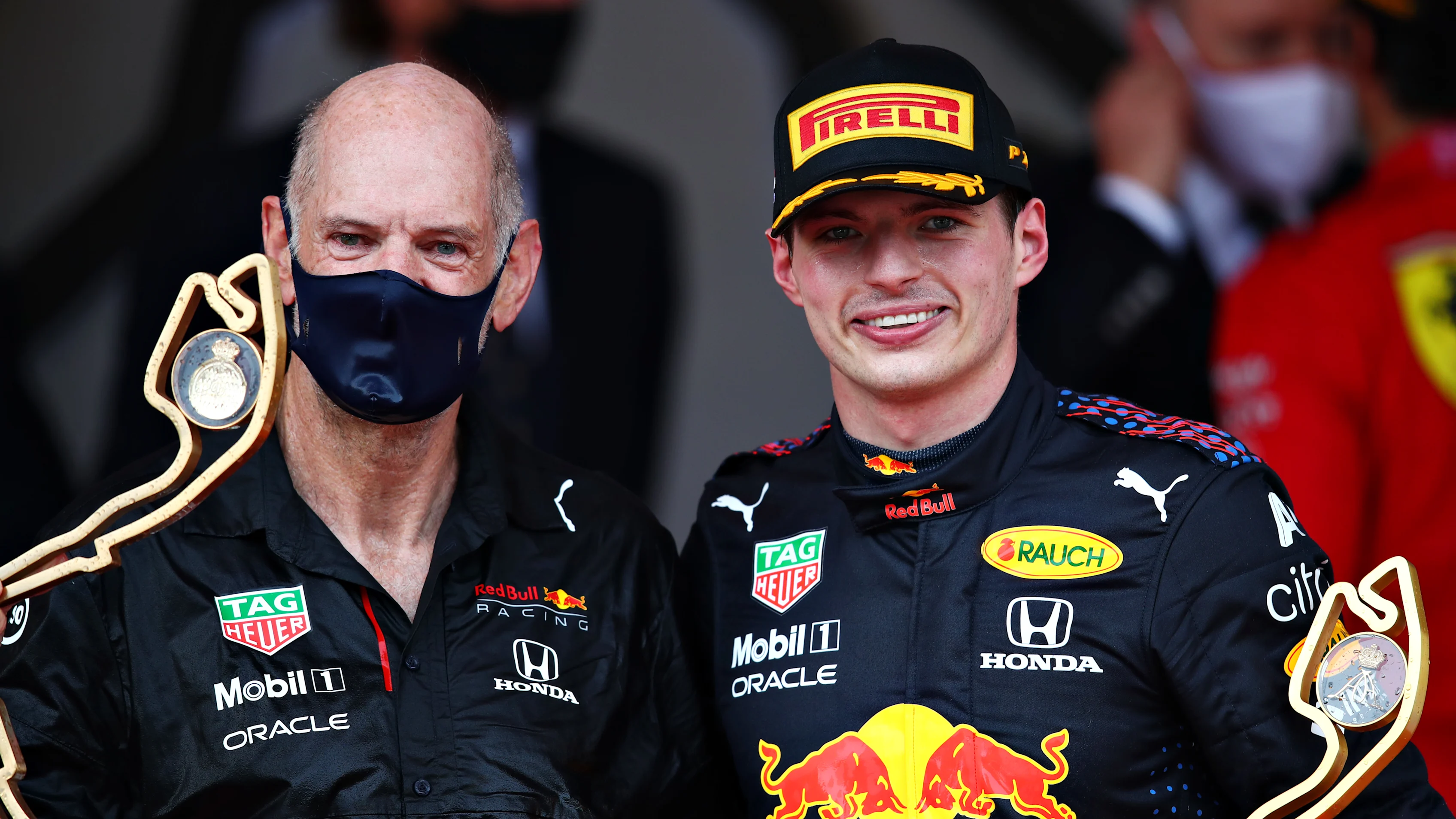MONTE-CARLO, MONACO - MAY 23: Race winner Max Verstappen of Netherlands and Red Bull Racing and