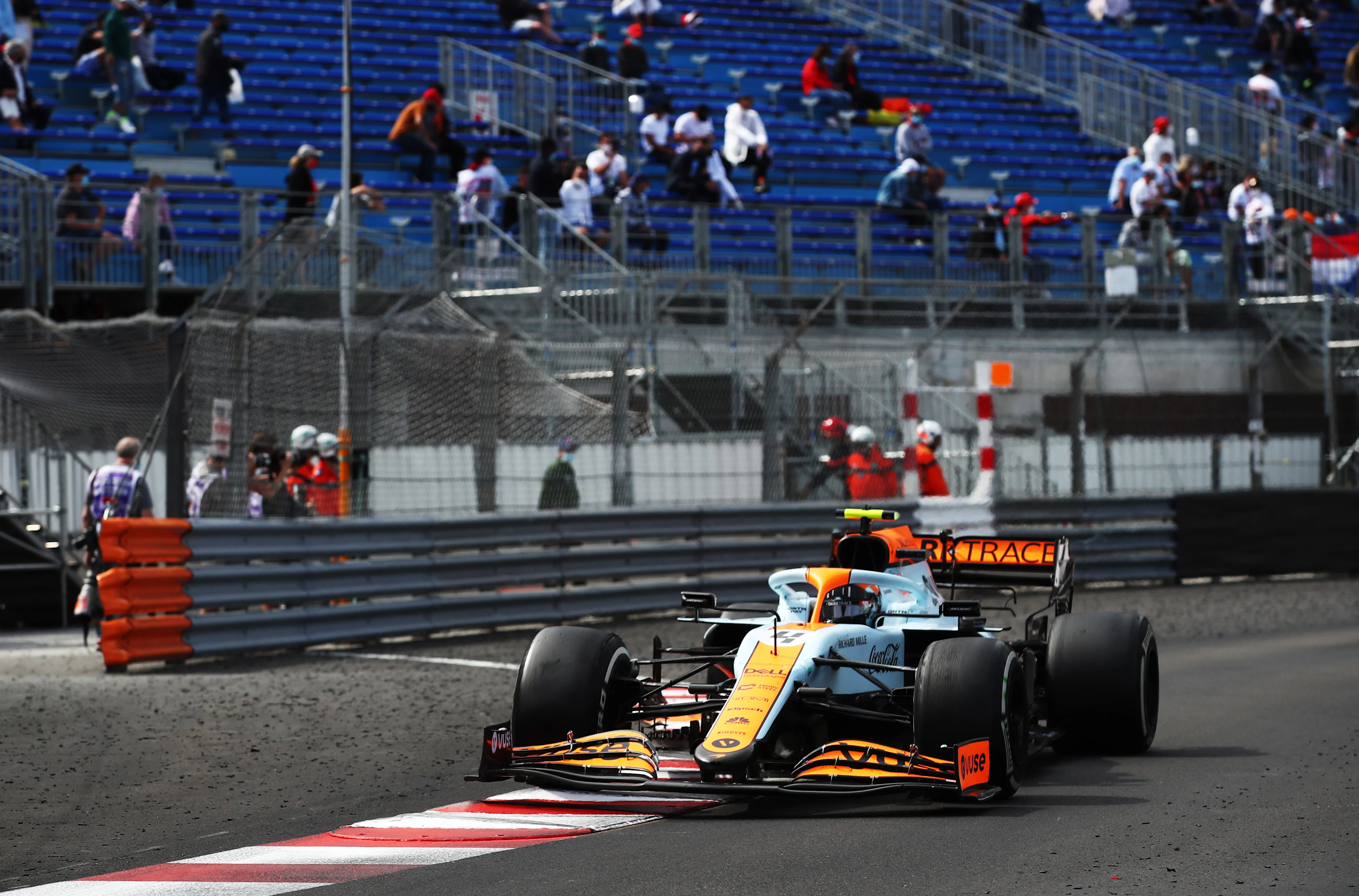 MONTE-CARLO, MONACO - MAY 23: Lando Norris of Great Britain driving the (4) McLaren F1 Team MCL35M