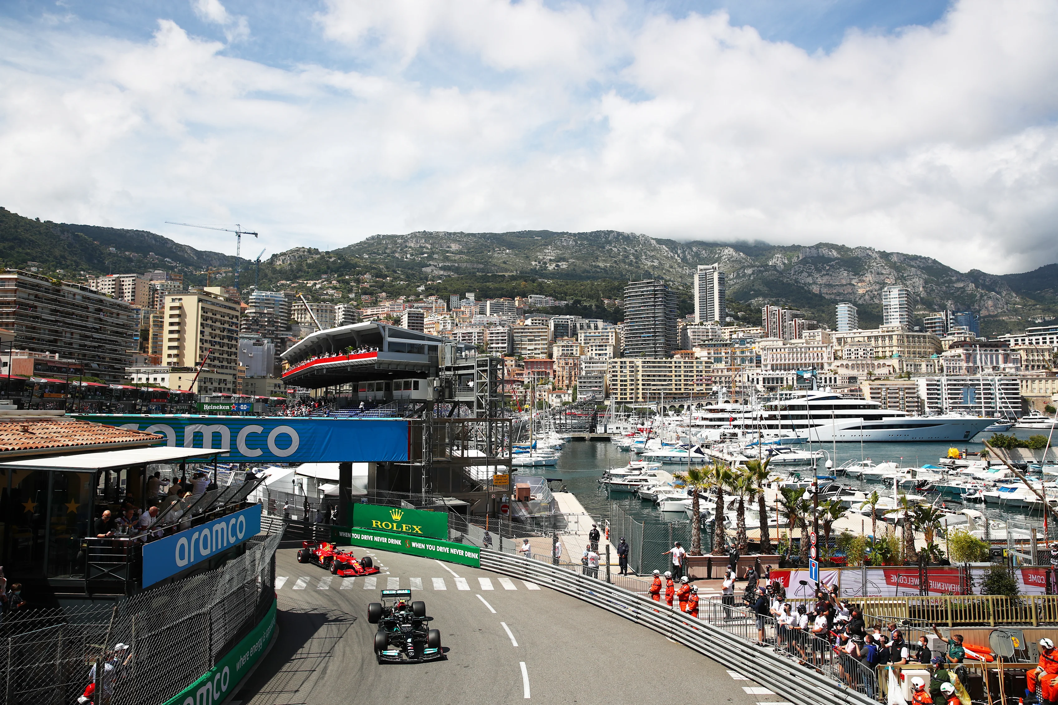 MONTE-CARLO, MONACO - MAY 23:  Valtteri Bottas of Finland driving the (77) Mercedes AMG Petronas F1