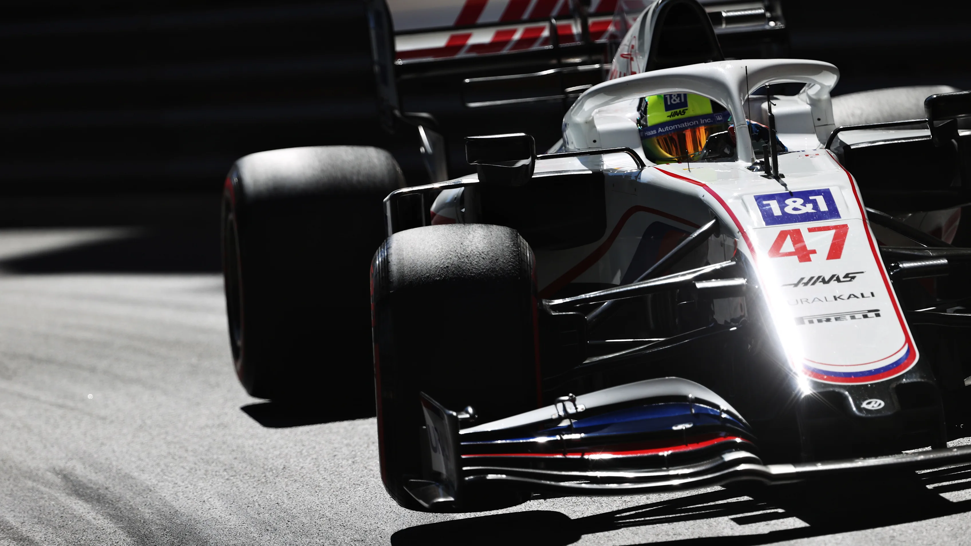 MONTE-CARLO, MONACO - MAY 20: Mick Schumacher of Germany driving the (47) Haas F1 Team VF-21
