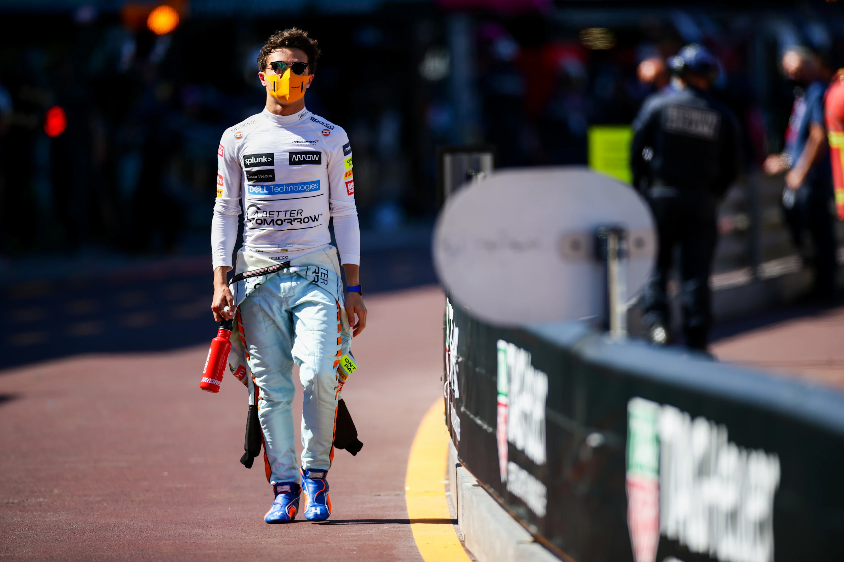 MONTE-CARLO, MONACO - MAY 20: Lando Norris of McLaren and Great Britain  during practice ahead of