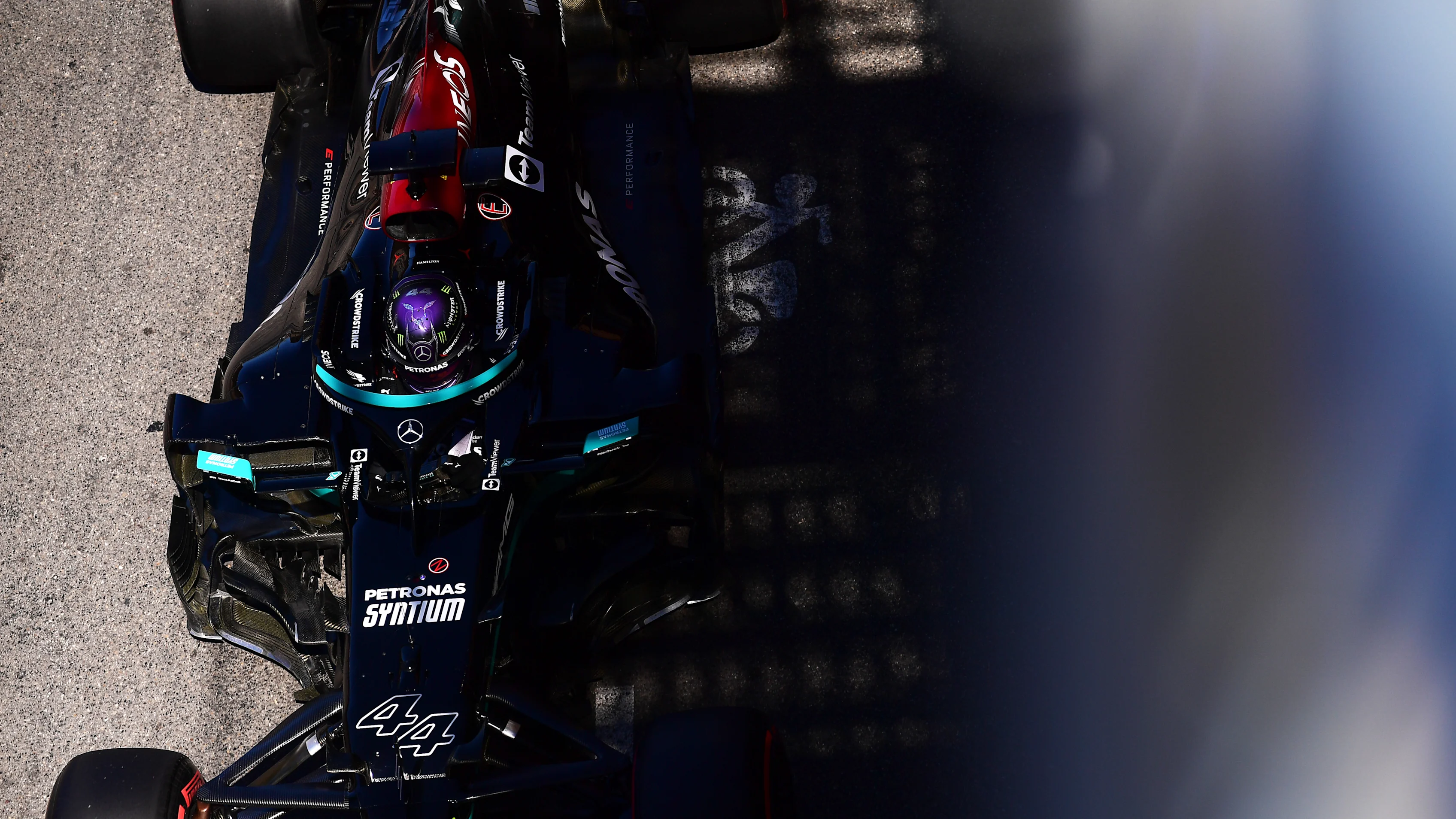 MONTE-CARLO, MONACO - MAY 20: Lewis Hamilton of Great Britain driving the (44) Mercedes AMG