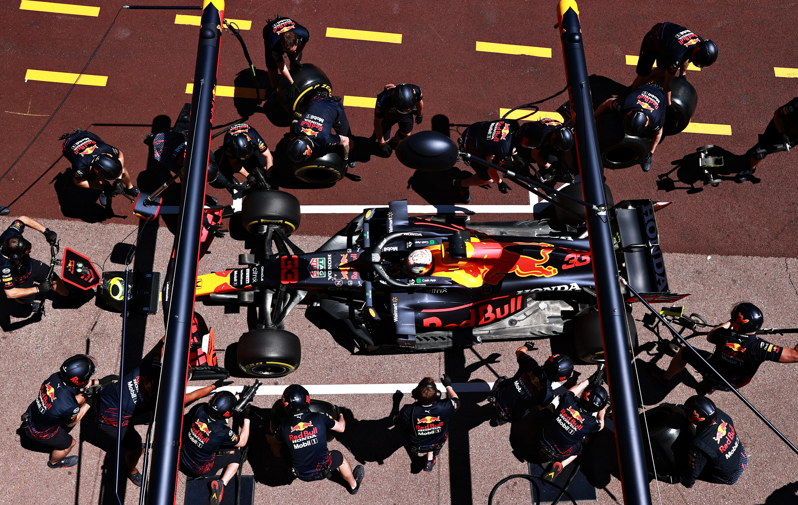 MONTE-CARLO, MONACO - MAY 20: Max Verstappen of the Netherlands driving the (33) Red Bull Racing