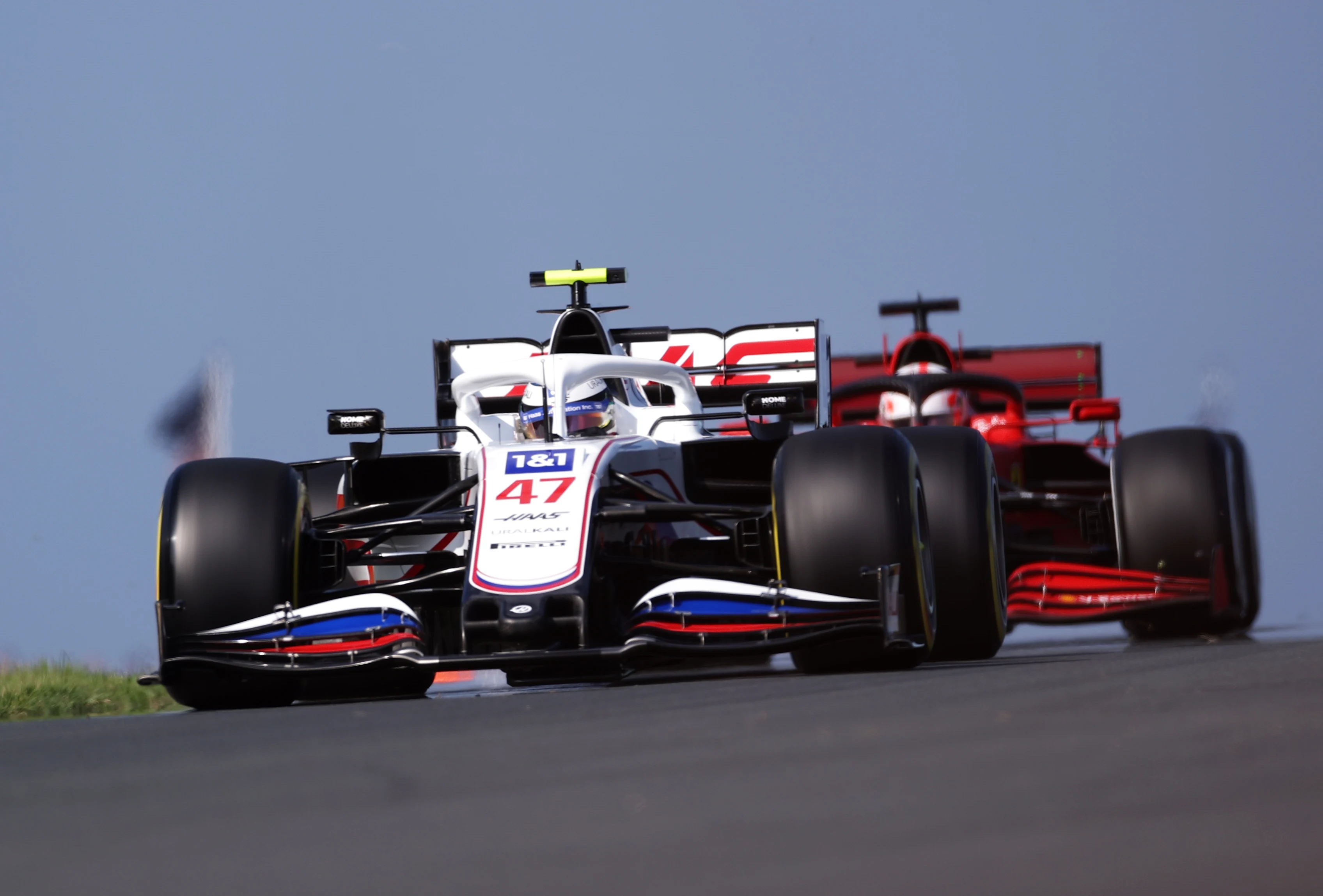 ZANDVOORT, NETHERLANDS - SEPTEMBER 03: Mick Schumacher of Germany driving the (47) Haas F1 Team VF-21 Ferrari during practice ahead of the F1 Grand Prix of The Netherlands at Circuit Zandvoort on September 03, 2021 in Zandvoort, Netherlands. (Photo by Lars Baron/Getty Images)