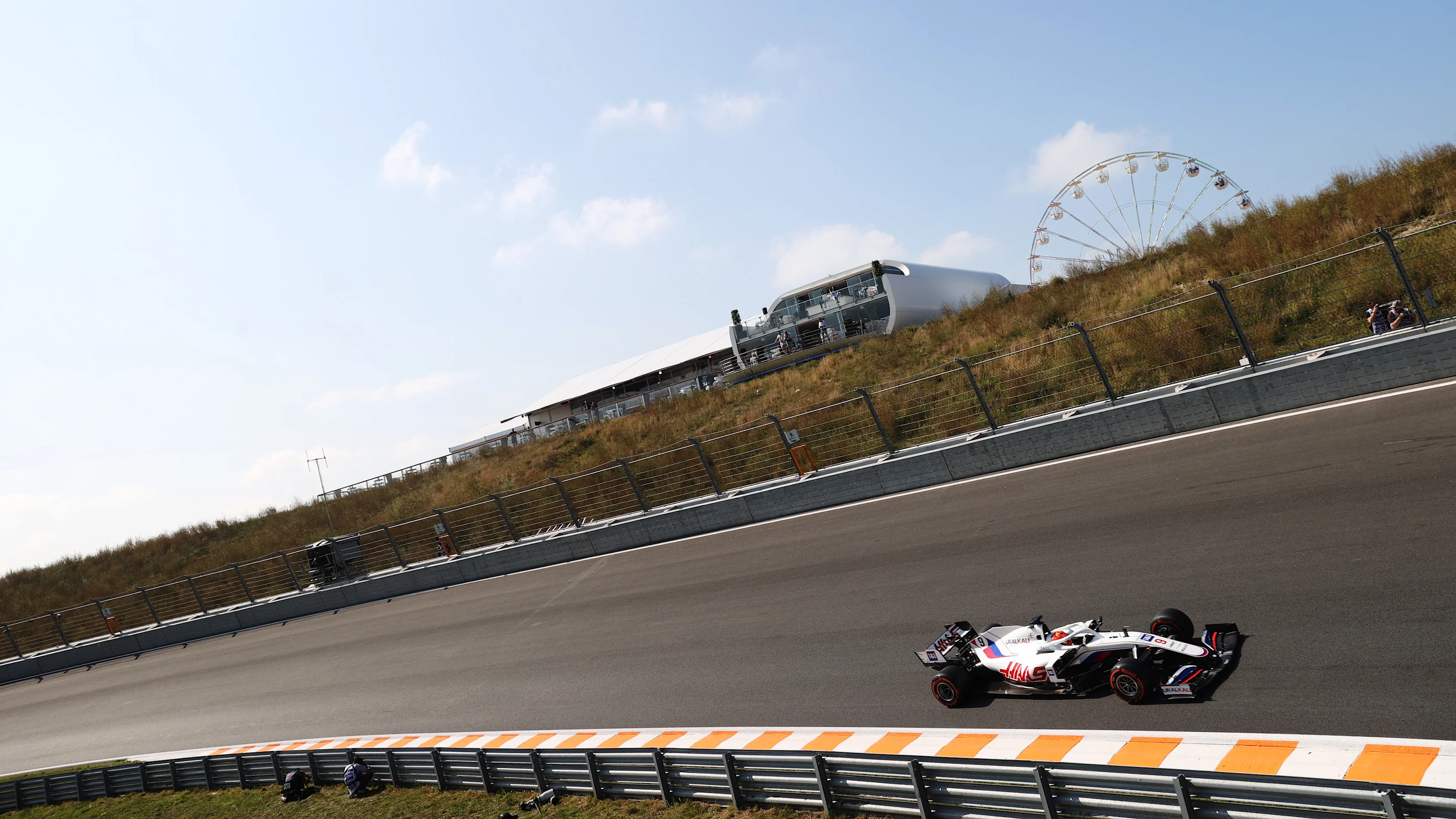 ZANDVOORT, NETHERLANDS - SEPTEMBER 03: Nikita Mazepin of Russia driving the (9) Haas F1 Team VF-21