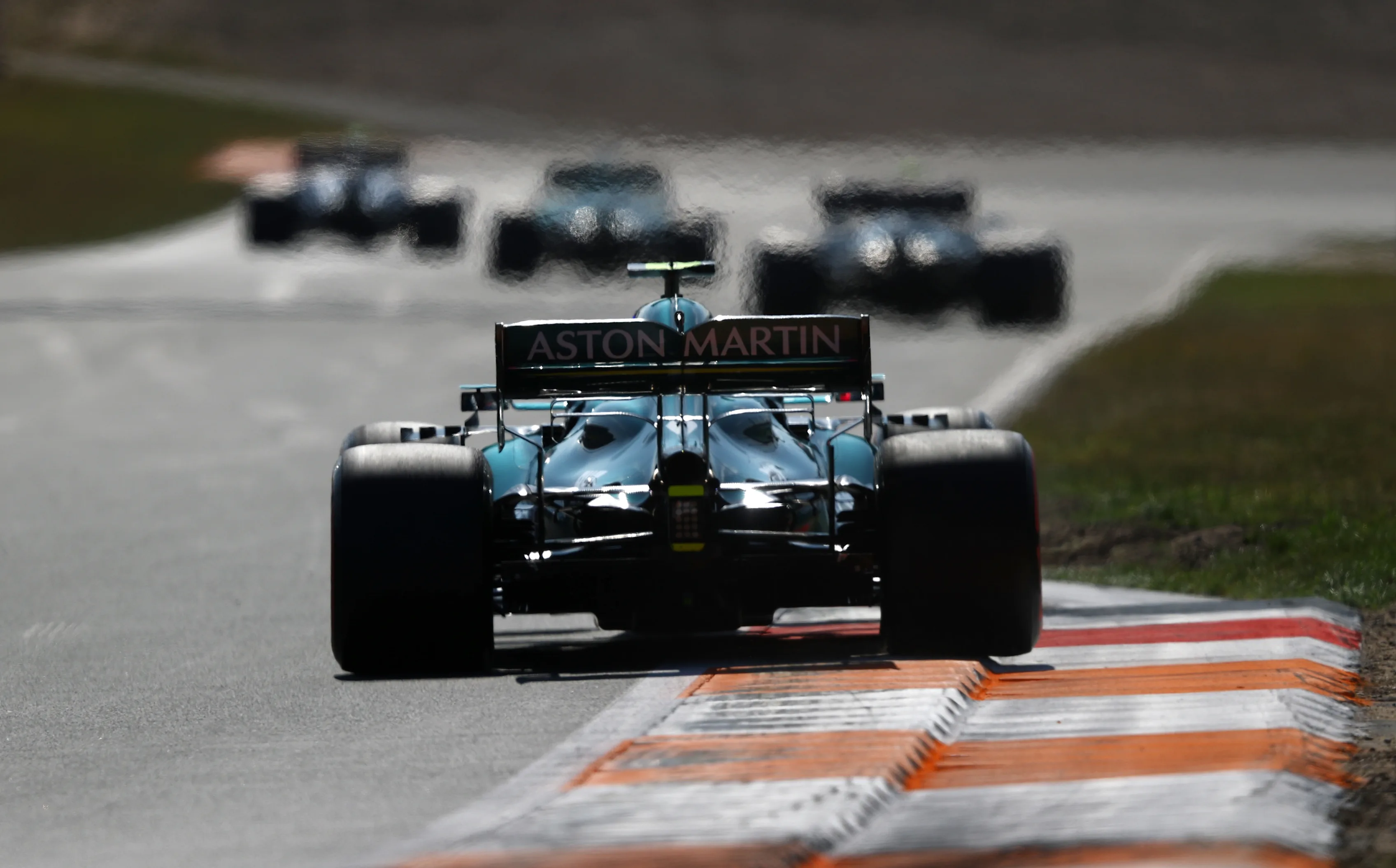 ZANDVOORT, NETHERLANDS - SEPTEMBER 04: Sebastian Vettel of Germany driving the (5) Aston Martin