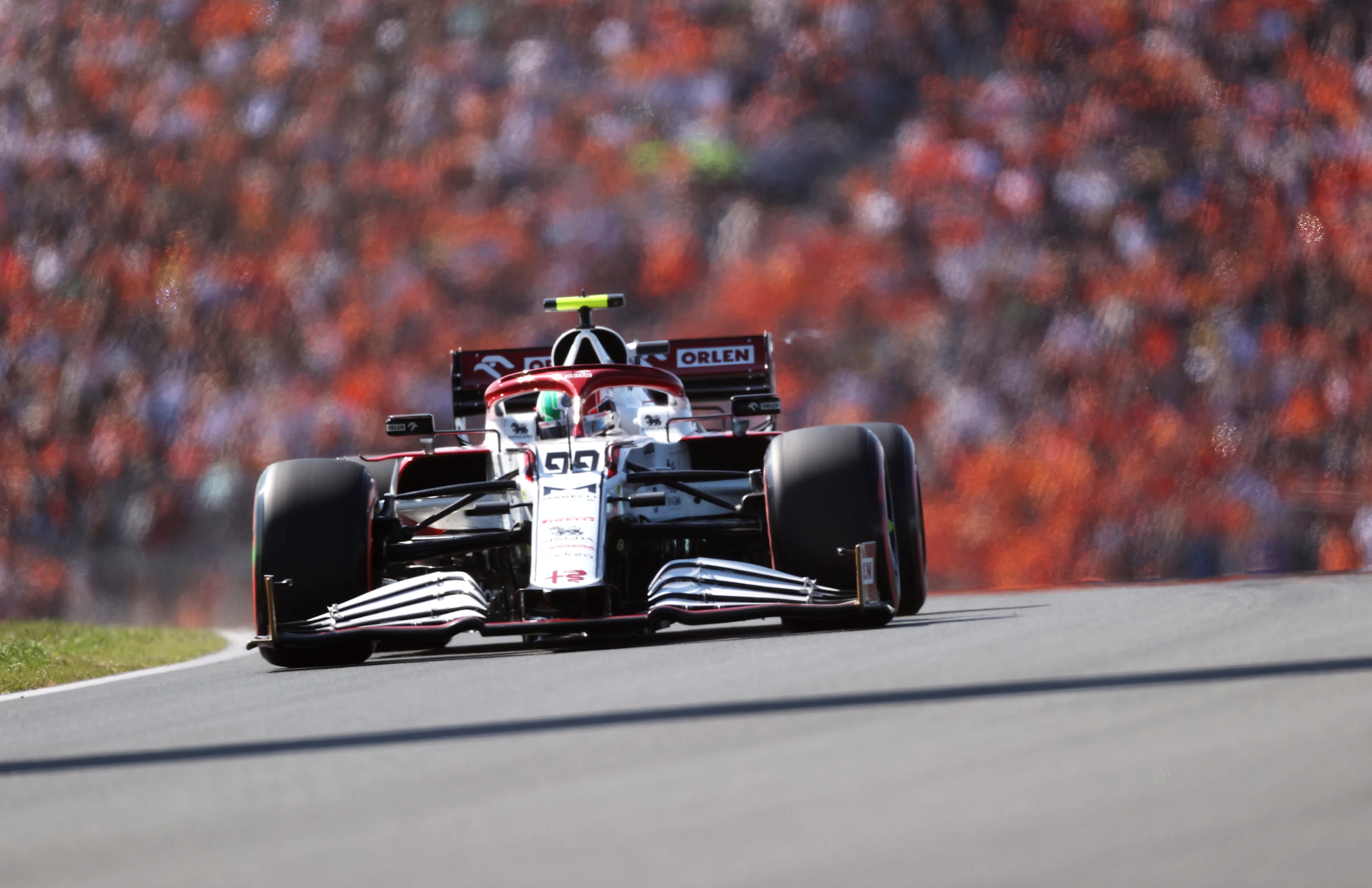 ZANDVOORT, NETHERLANDS - SEPTEMBER 04: Antonio Giovinazzi of Italy driving the (99) Alfa Romeo