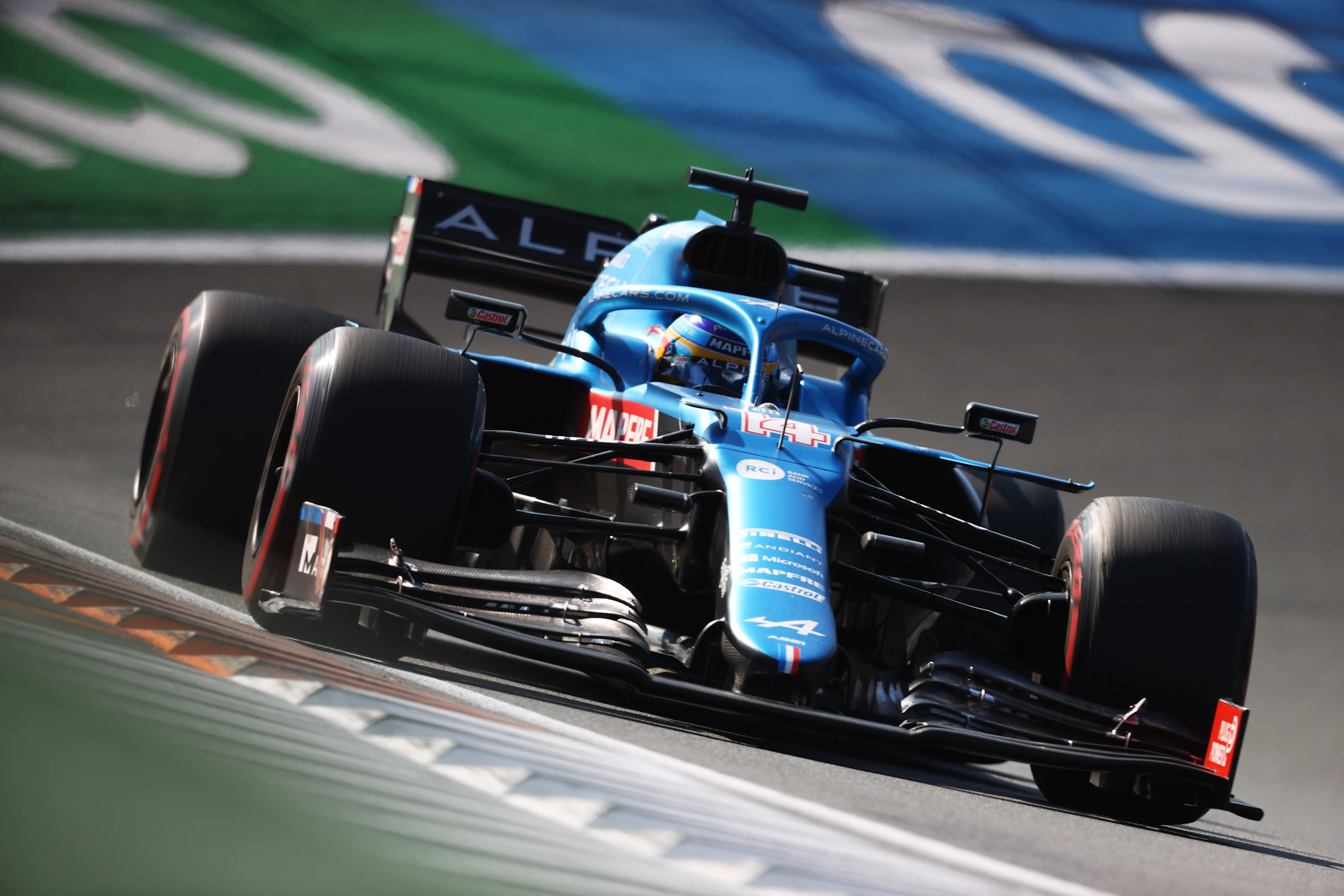 ZANDVOORT, NETHERLANDS - SEPTEMBER 05: Fernando Alonso of Spain driving the (14) Alpine A521