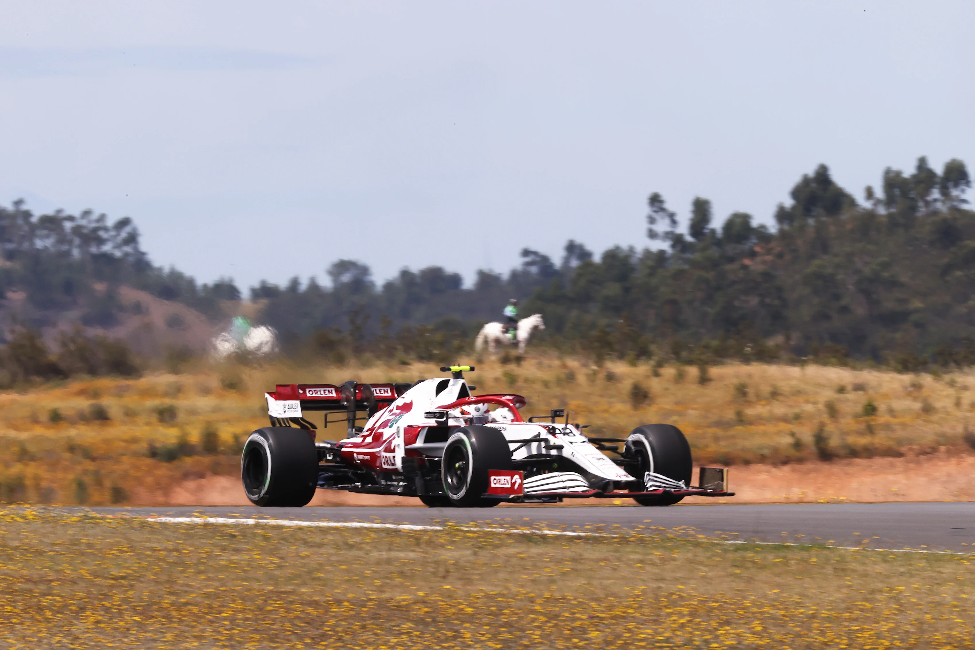PORTIMAO, PORTUGAL - APRIL 30: Callum Ilott of Great Britain driving the Alfa Romeo Racing C41