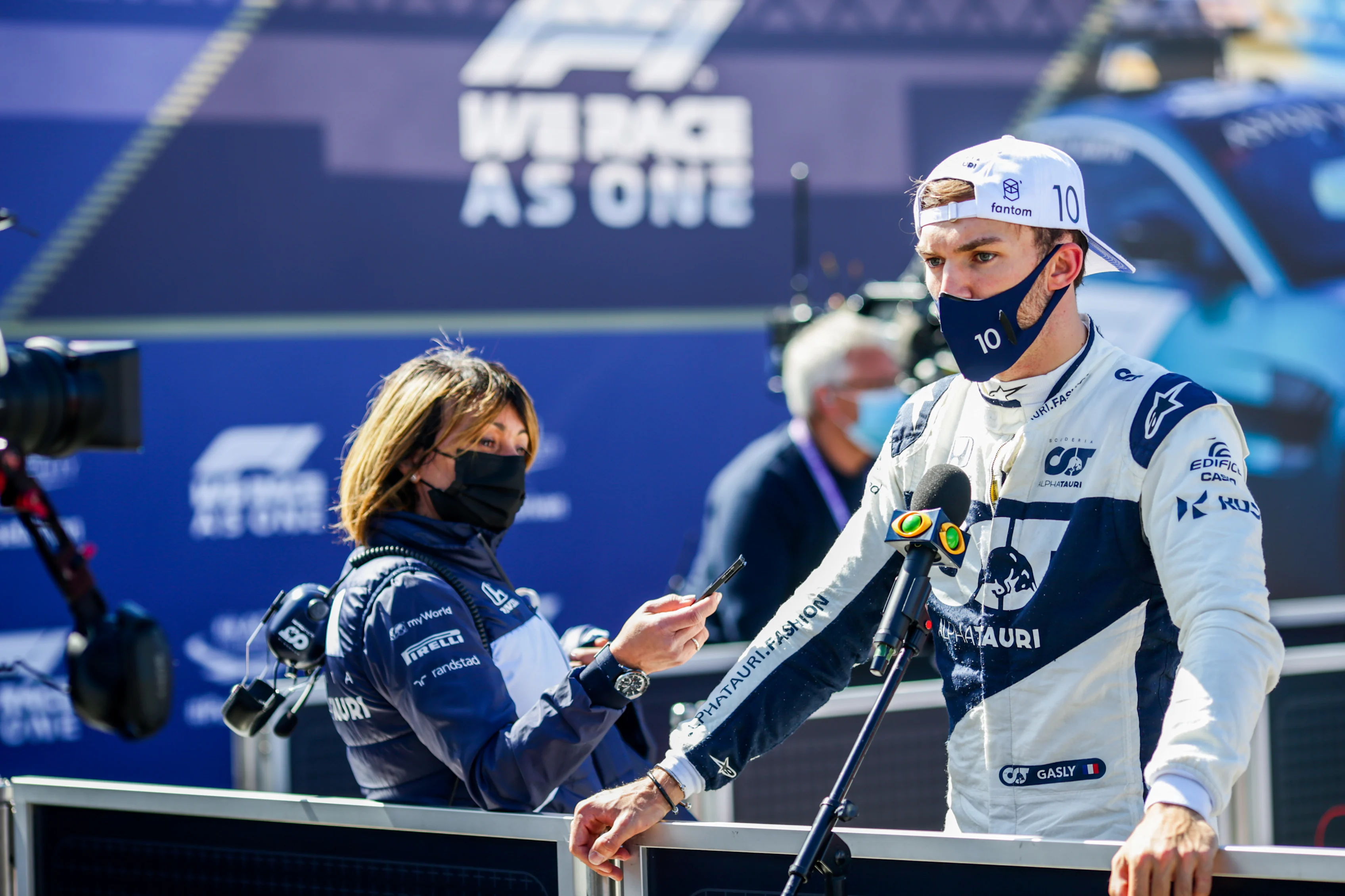 PORTIMAO, PORTUGAL - MAY 01: Pierre Gasly of Scuderia AlphaTauri and France  during qualifying for the F1 Grand Prix of Portugal at Autodromo Internacional Do Algarve on May 01, 2021 in Portimao, Portugal. (Photo by Peter Fox/Getty Images)