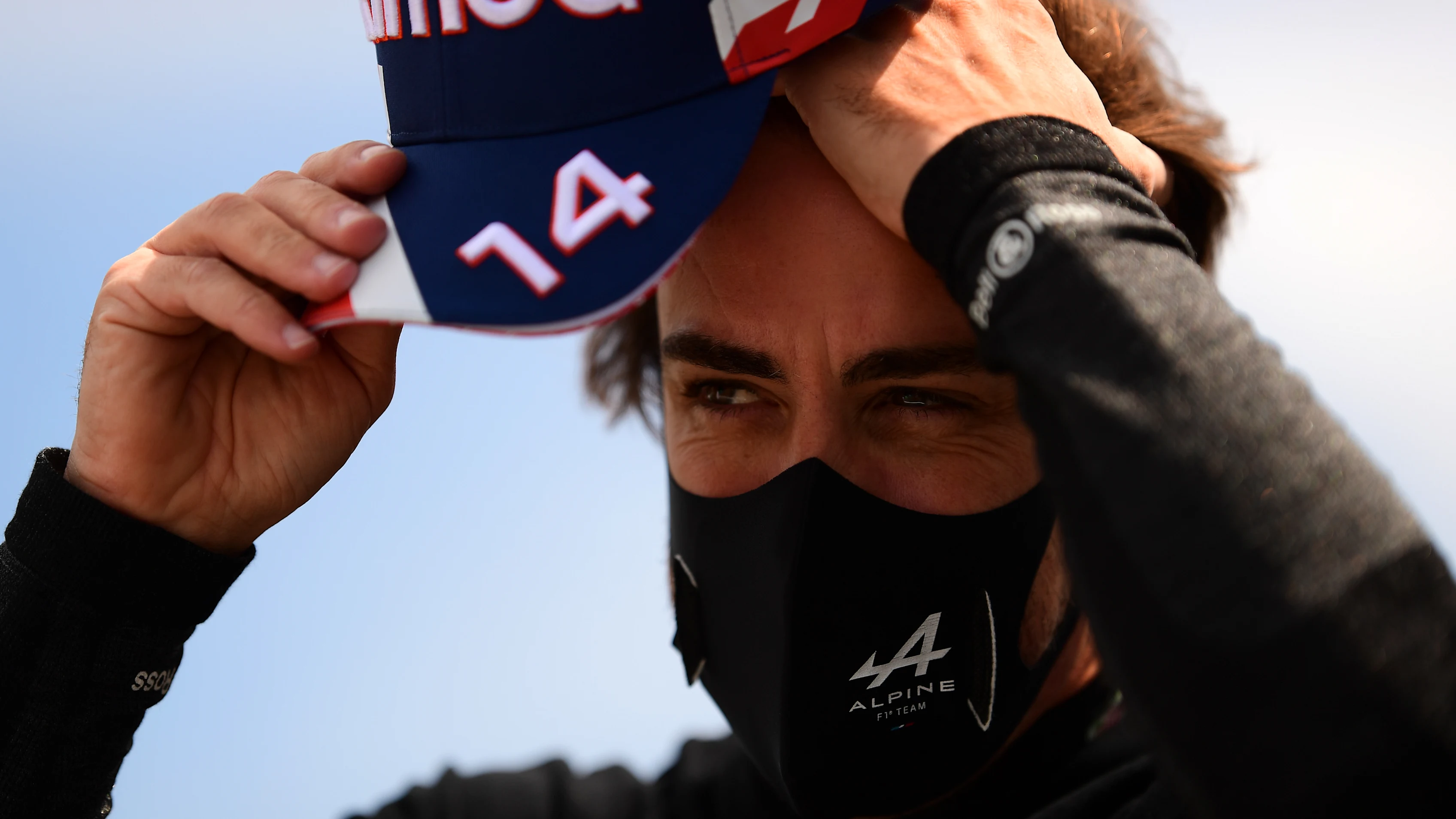PORTIMAO, PORTUGAL - MAY 02: Fernando Alonso of Spain and Alpine F1 Team looks on during the F1