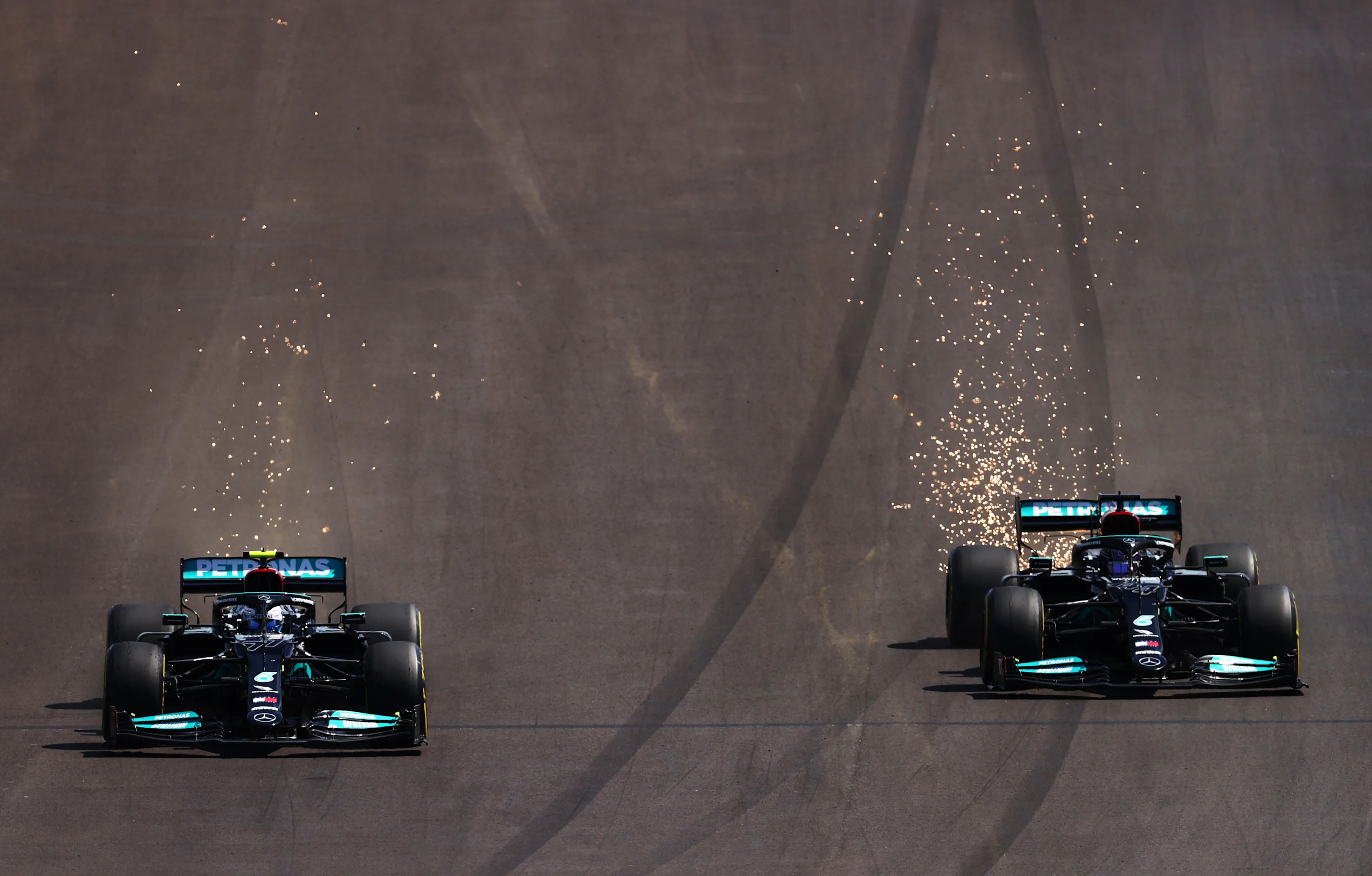 PORTIMAO, PORTUGAL - MAY 02: Lewis Hamilton of Great Britain driving the (44) Mercedes AMG Petronas
