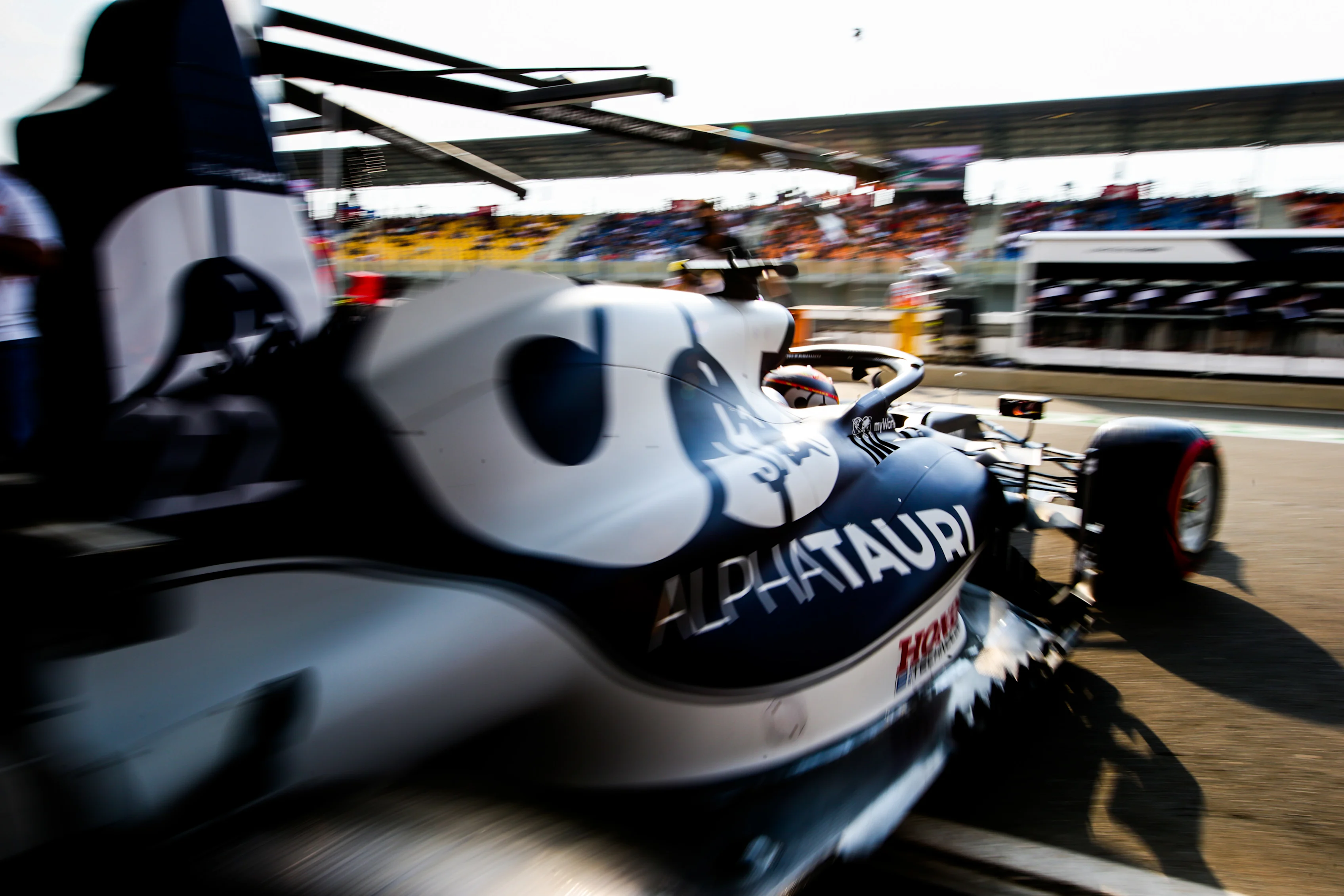 DOHA, QATAR - NOVEMBER 19: Yuki Tsunoda of Scuderia AlphaTauri and Japan  during practice ahead of the F1 Grand Prix of Qatar at Losail International Circuit on November 19, 2021 in Doha, Qatar. (Photo by Peter Fox/Getty Images)