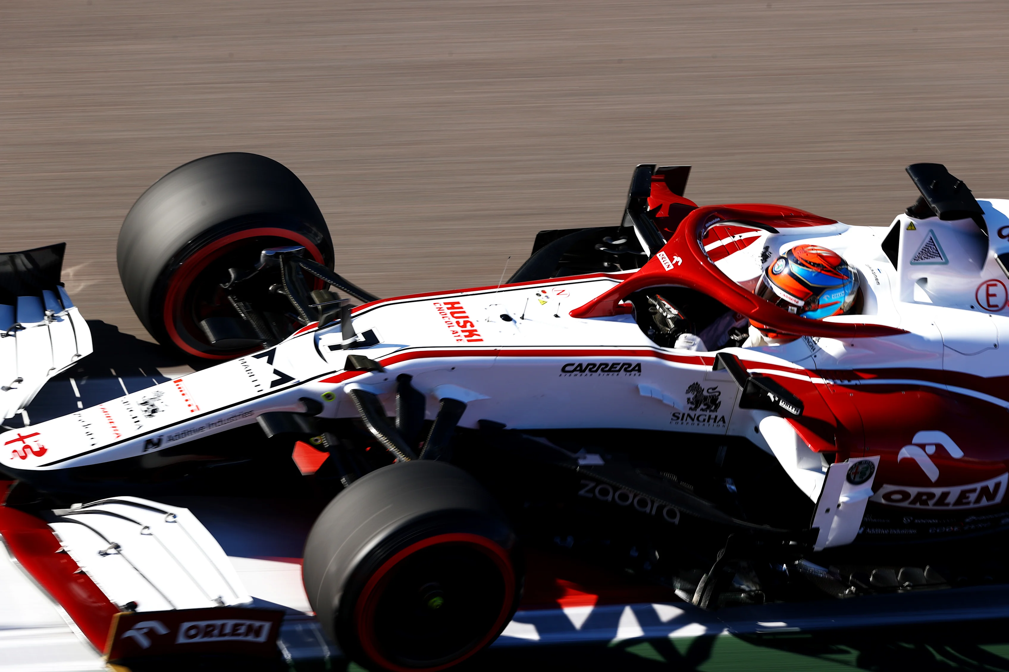 SOCHI, RUSSIA - SEPTEMBER 24: Kimi Raikkonen of Finland driving the (7) Alfa Romeo Racing C41