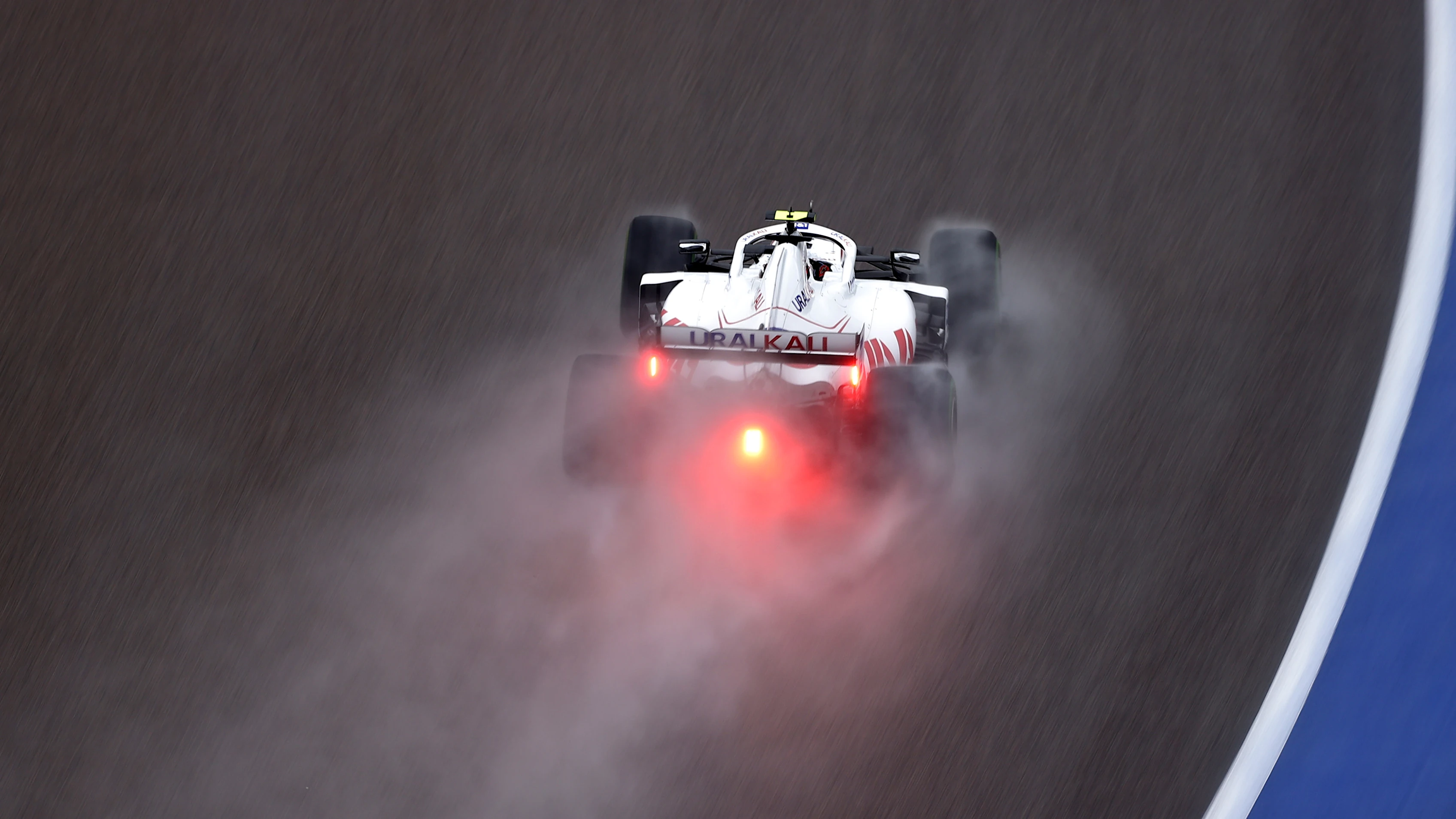 SOCHI, RUSSIA - SEPTEMBER 25: Mick Schumacher of Germany driving the (47) Haas F1 Team VF-21 Ferrari during qualifying ahead of the F1 Grand Prix of Russia at Sochi Autodrom on September 25, 2021 in Sochi, Russia. (Photo by Lars Baron - Formula 1/Formula 1 via Getty Images)