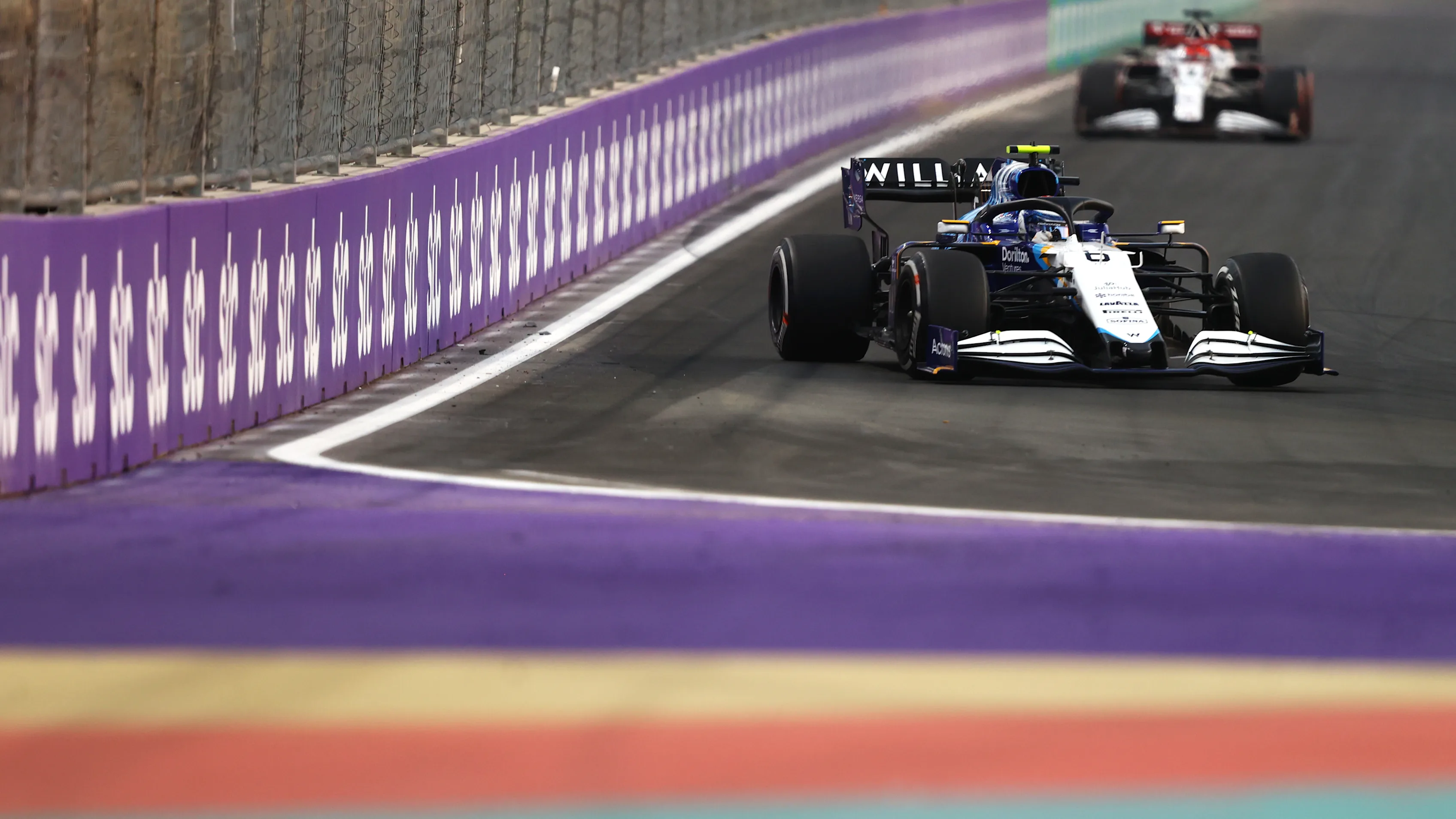 JEDDAH, SAUDI ARABIA - DECEMBER 03: Nicholas Latifi of Canada driving the (6) Williams Racing FW43B