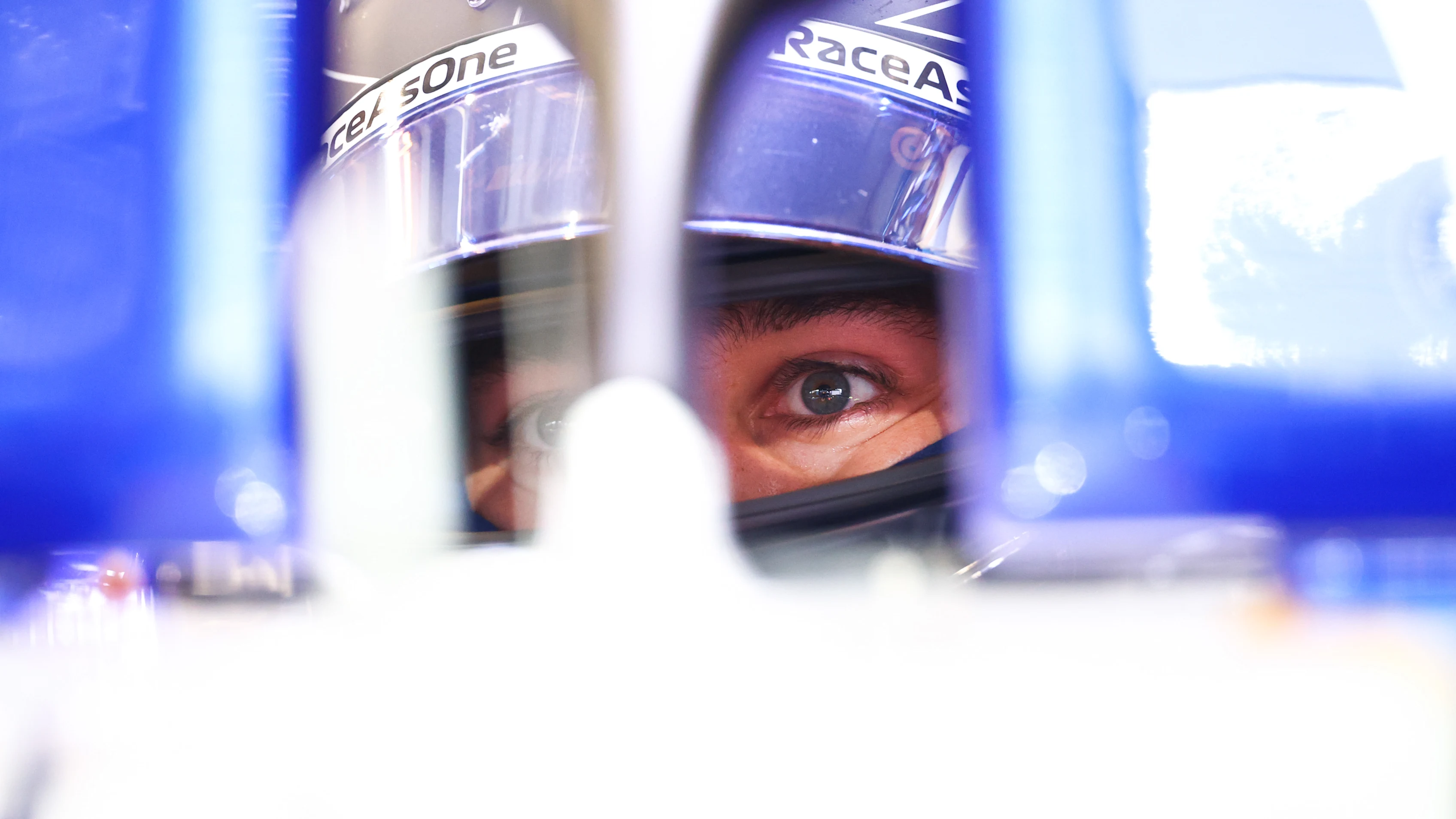 JEDDAH, SAUDI ARABIA - DECEMBER 04: George Russell of Great Britain and Williams prepares to drive in the garage during final practice ahead of the F1 Grand Prix of Saudi Arabia at Jeddah Corniche Circuit on December 04, 2021 in Jeddah, Saudi Arabia. (Photo by Bryn Lennon - Formula 1/Formula 1 via Getty Images)