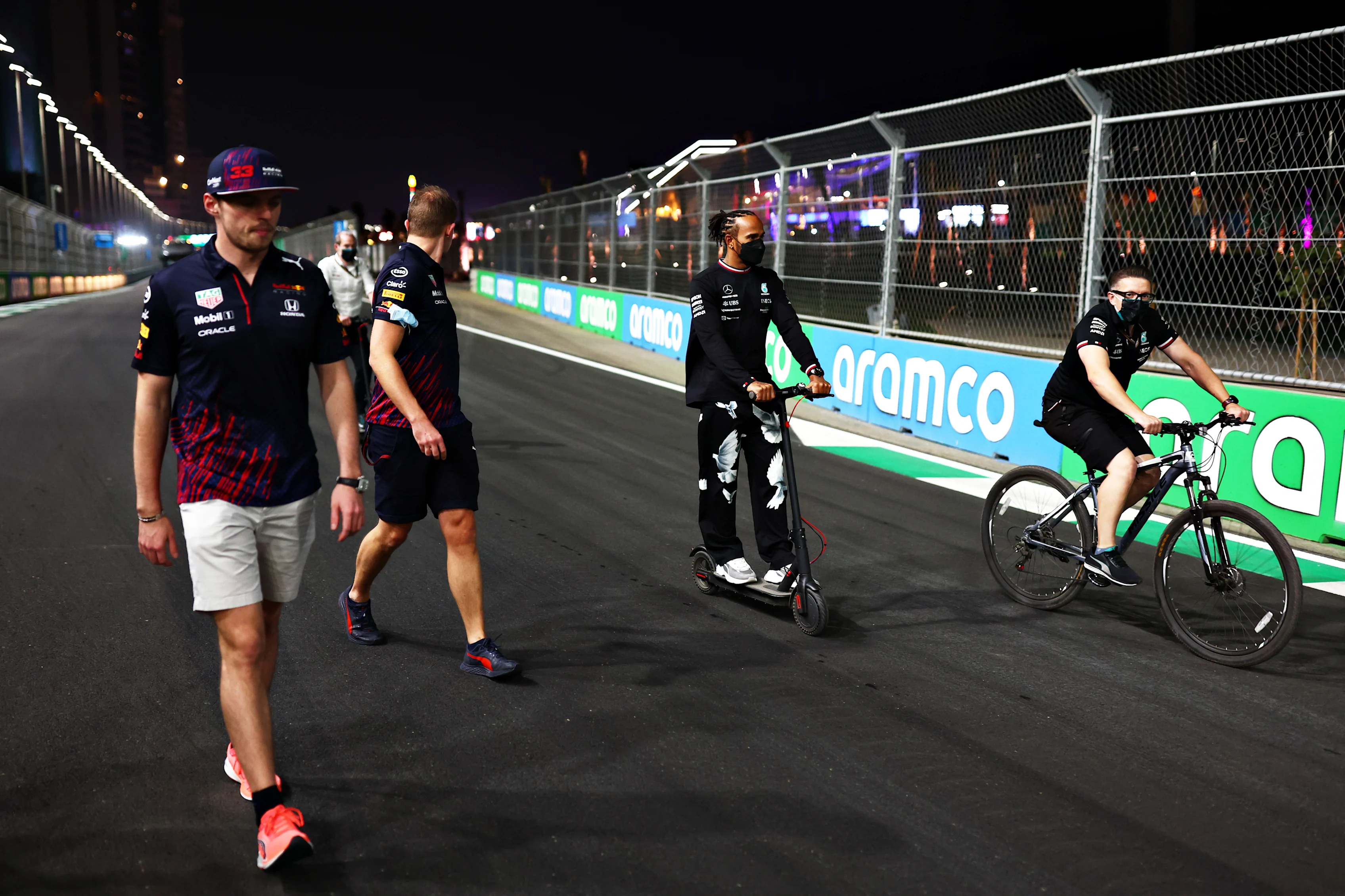 JEDDAH, SAUDI ARABIA - DECEMBER 02: Max Verstappen of Netherlands and Red Bull Racing walks the