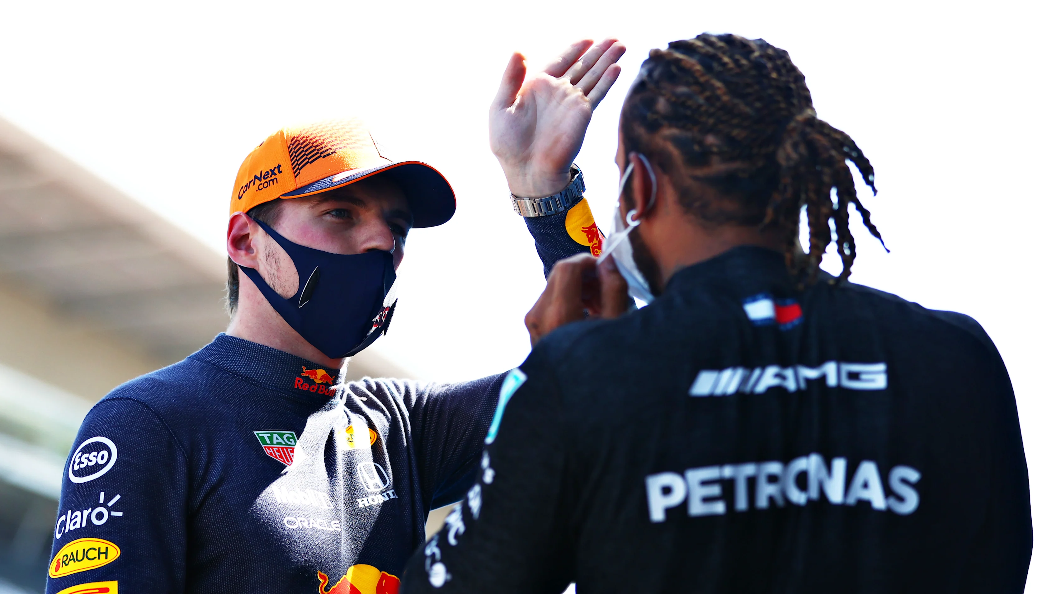 BARCELONA, SPAIN - MAY 08: Second placed qualifier Max Verstappen of Netherlands and Red Bull