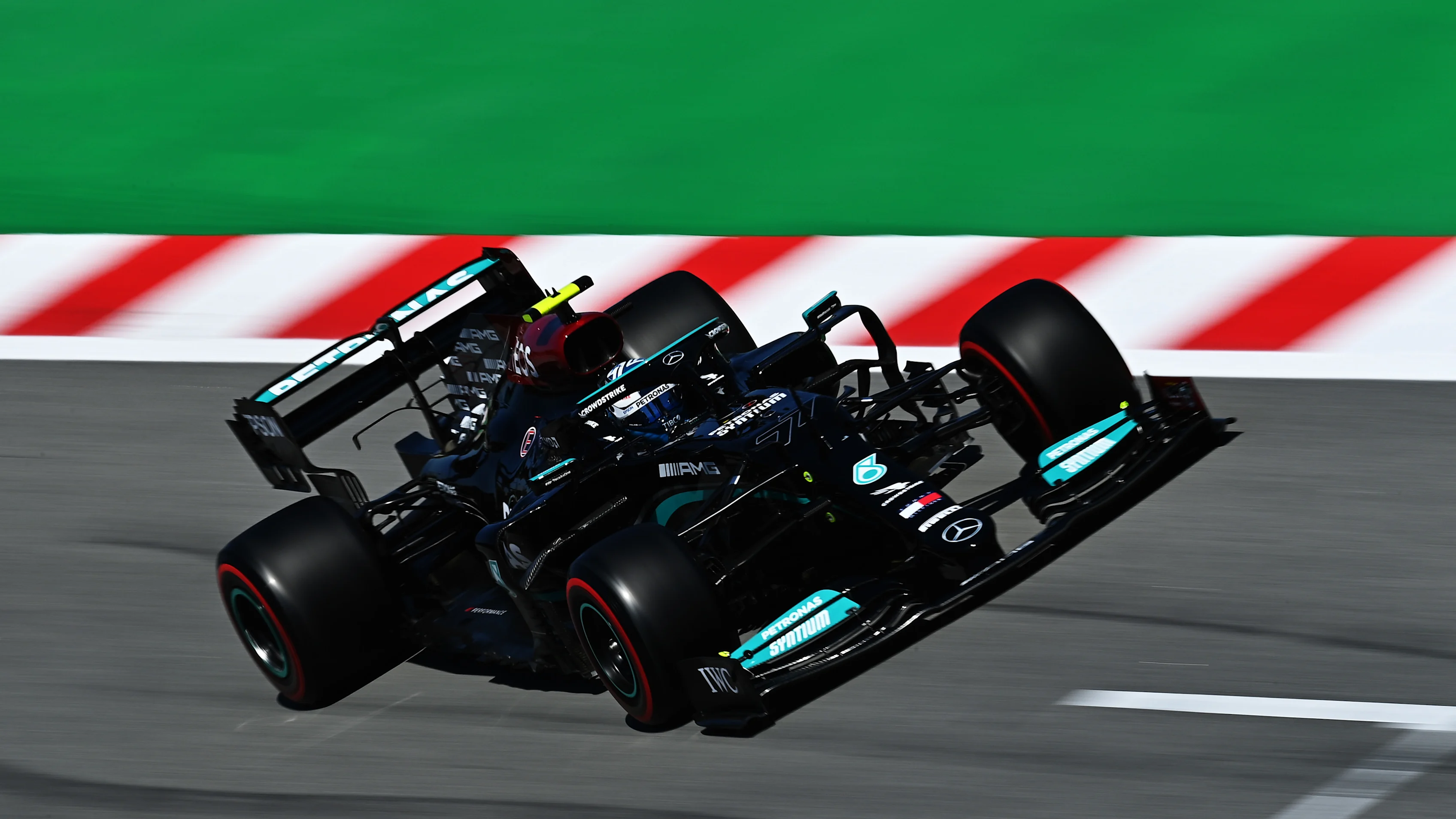 BARCELONA, SPAIN - MAY 08: Valtteri Bottas of Finland driving the (77) Mercedes AMG Petronas F1