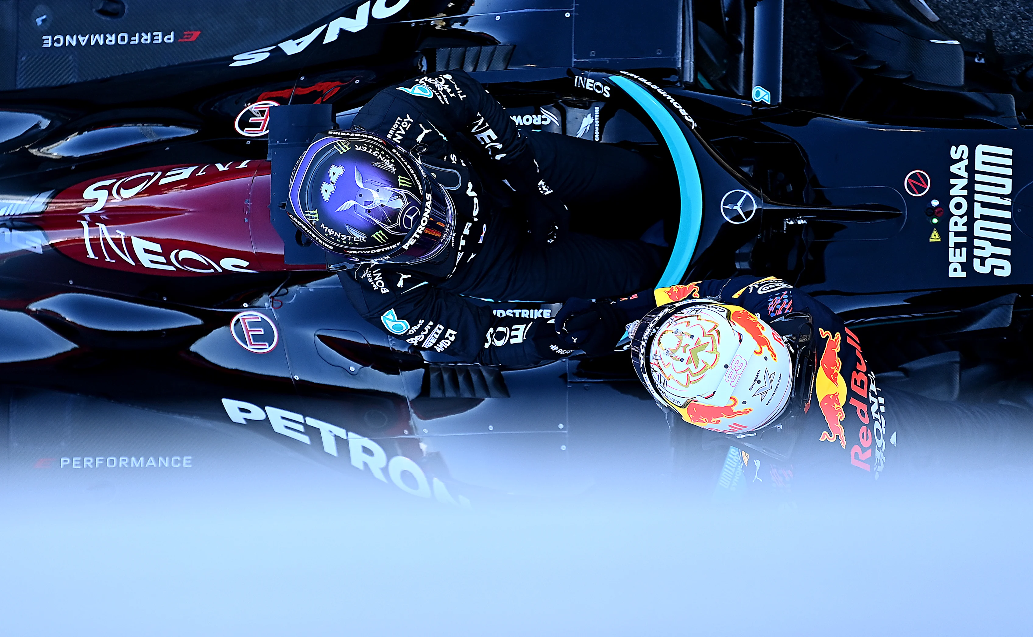 BARCELONA, SPAIN - MAY 08: Pole position qualifier Lewis Hamilton of Great Britain and Mercedes GP