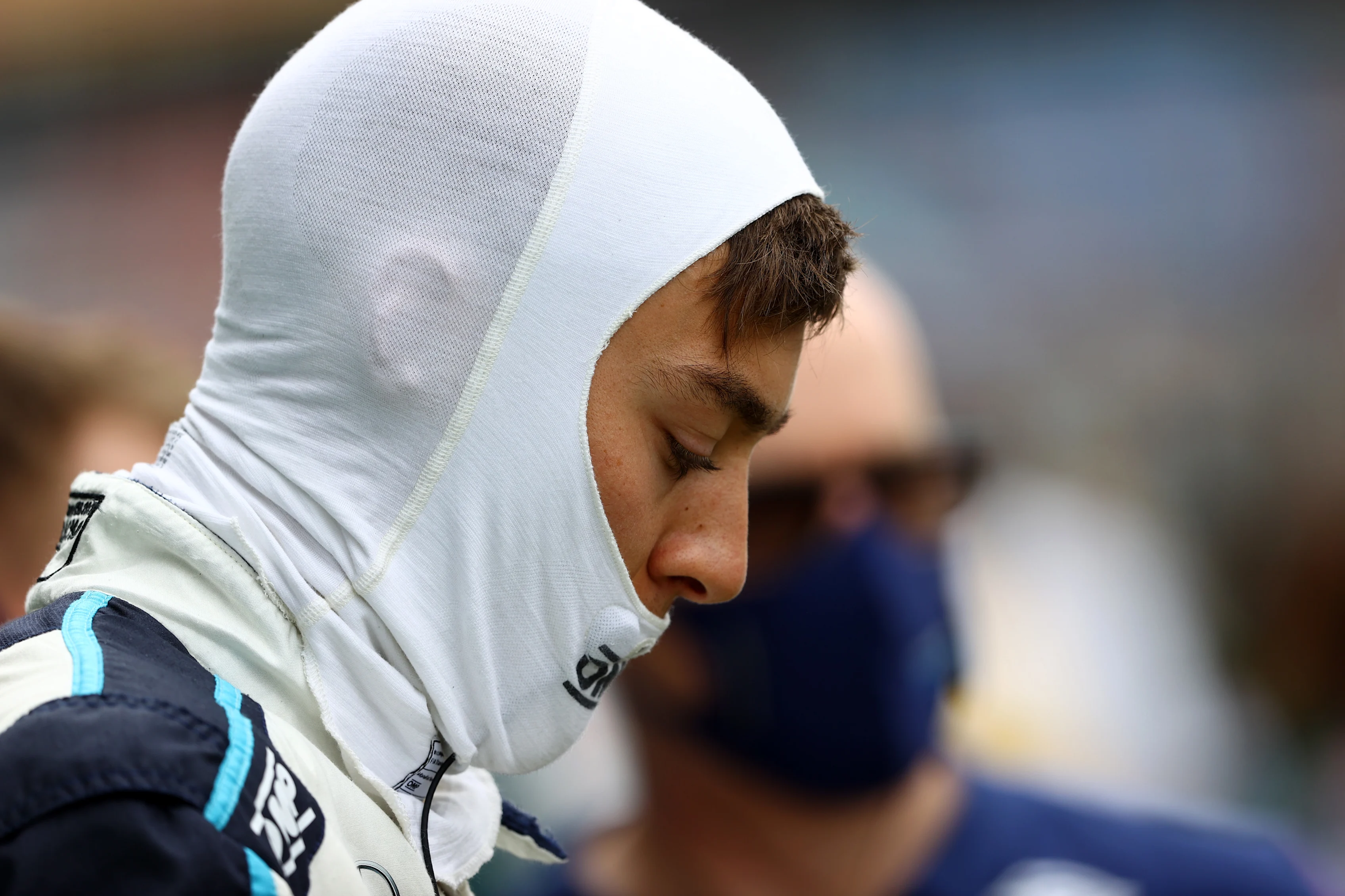 BARCELONA, SPAIN - MAY 09: George Russell of Great Britain and Williams prepares to drive on the