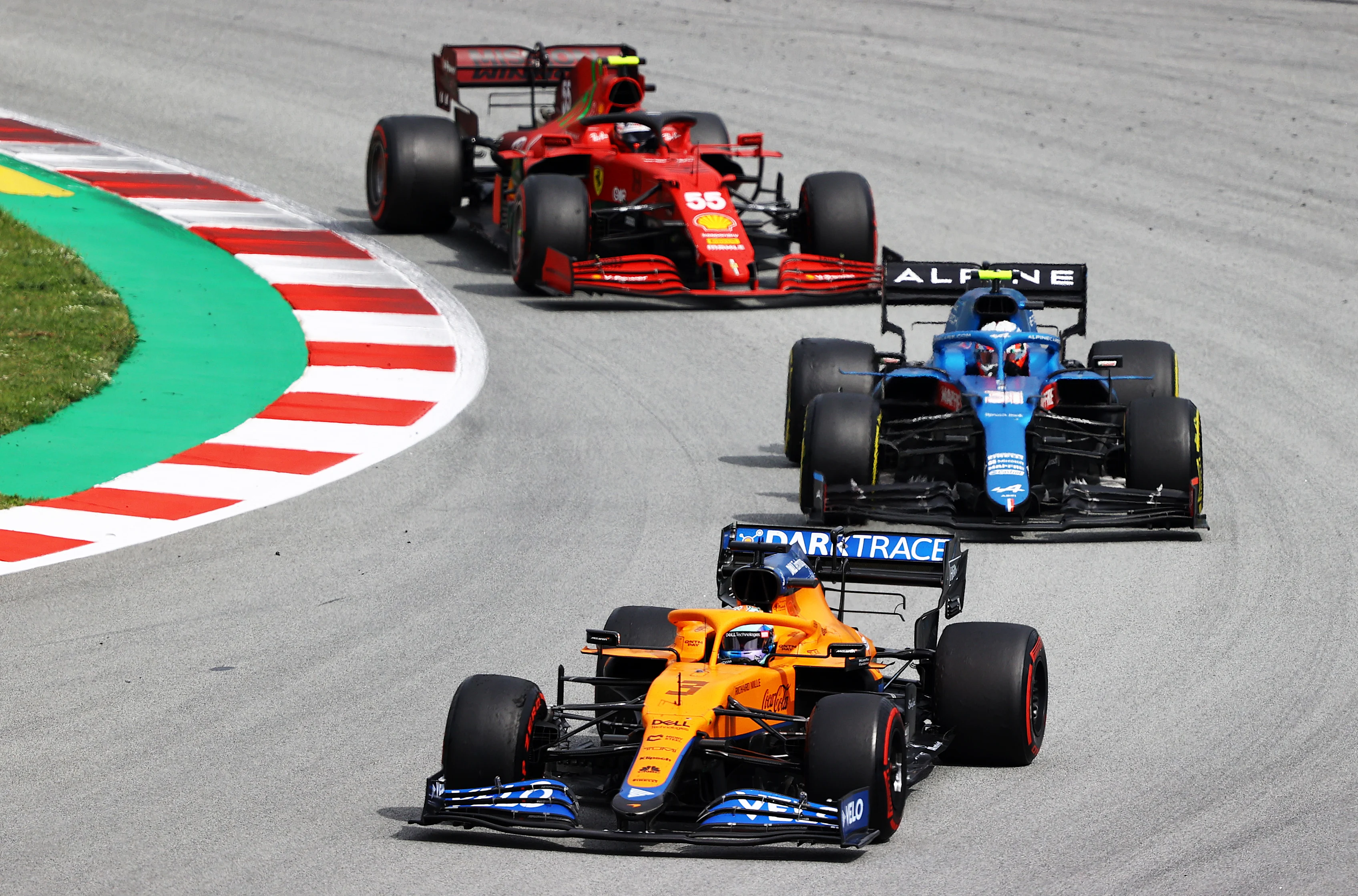 BARCELONA, SPAIN - MAY 09: Daniel Ricciardo of Australia driving the (3) McLaren F1 Team MCL35M
