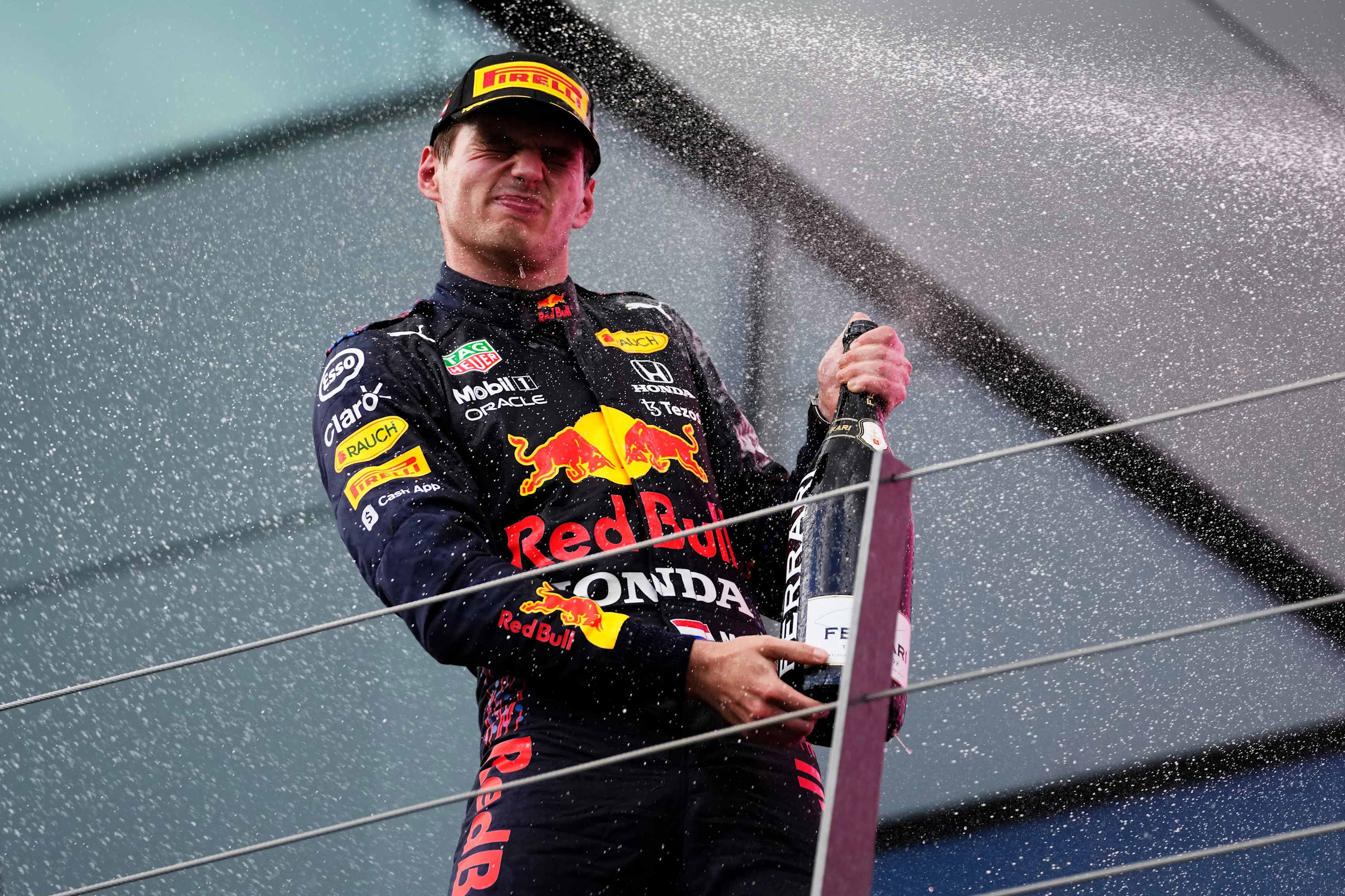 SPIELBERG, AUSTRIA - JUNE 27: Race winner Max Verstappen of Netherlands and Red Bull Racing