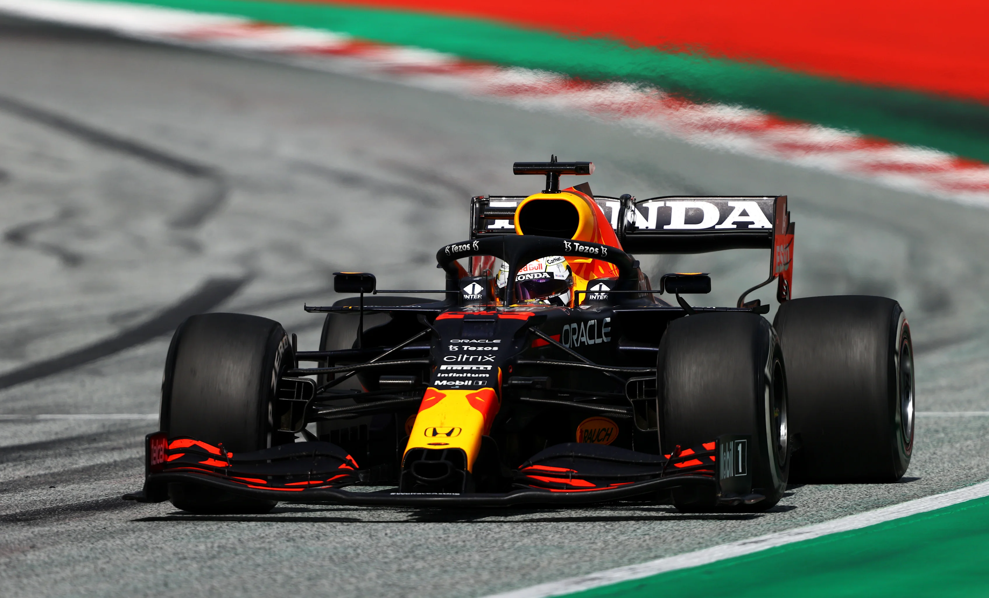 SPIELBERG, AUSTRIA - JUNE 27: Max Verstappen of the Netherlands driving the (33) Red Bull Racing