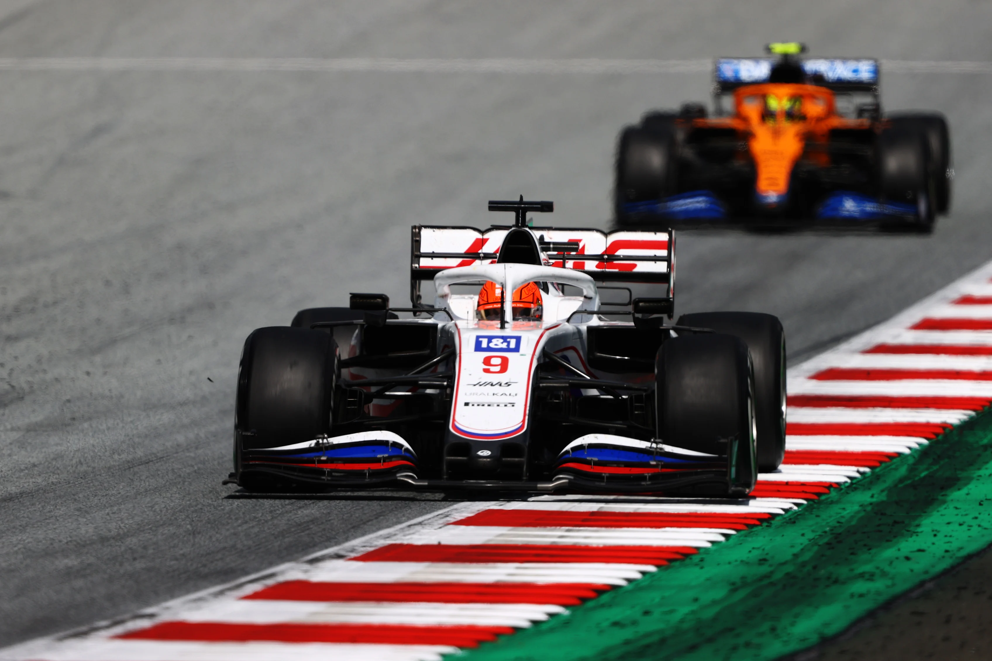 SPIELBERG, AUSTRIA - JUNE 27: Nikita Mazepin of Russia driving the (9) Haas F1 Team VF-21 Ferrari