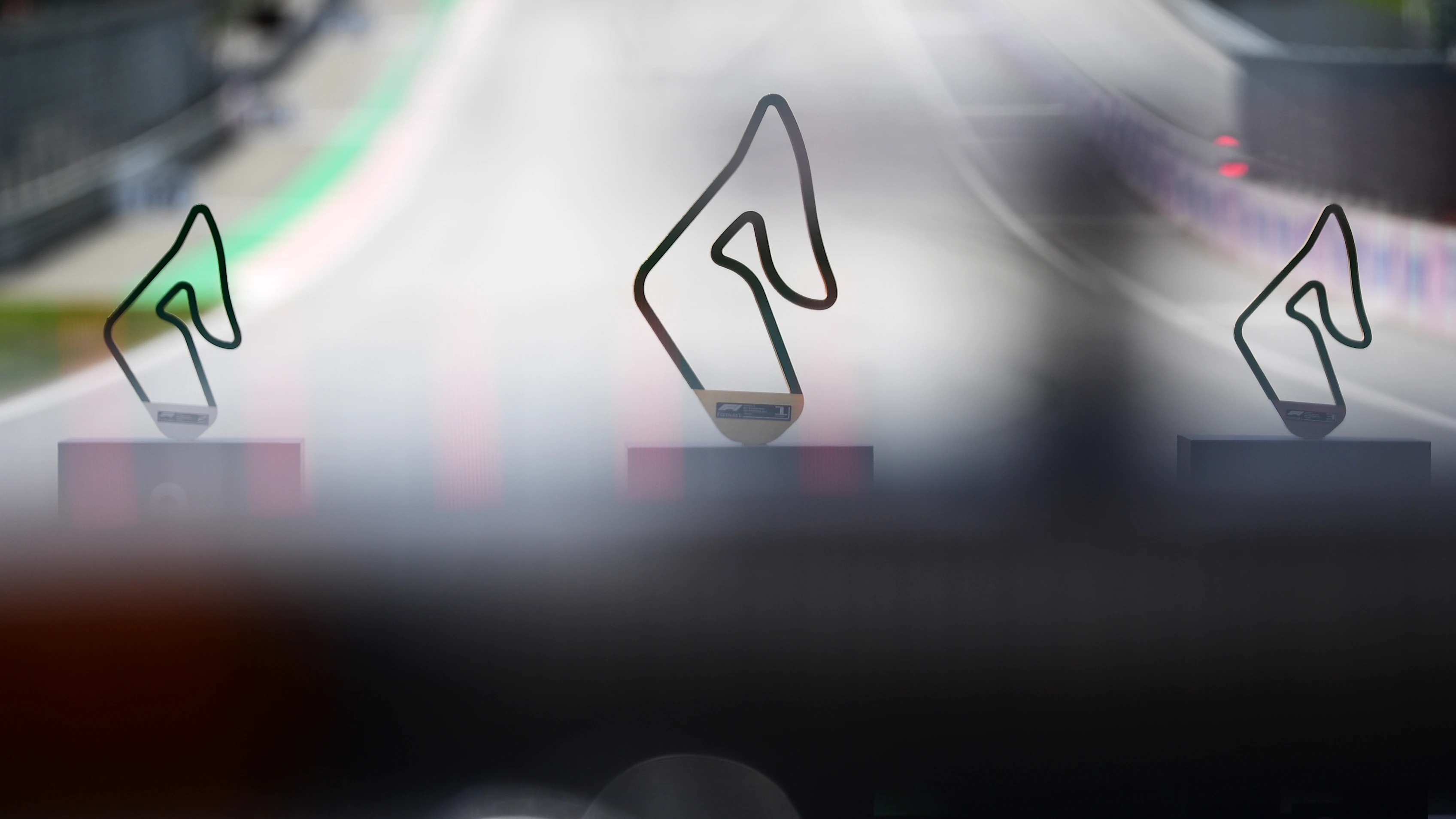 SPIELBERG, AUSTRIA - JUNE 27: The trophies are seen on the grid prior to the F1 Grand Prix of