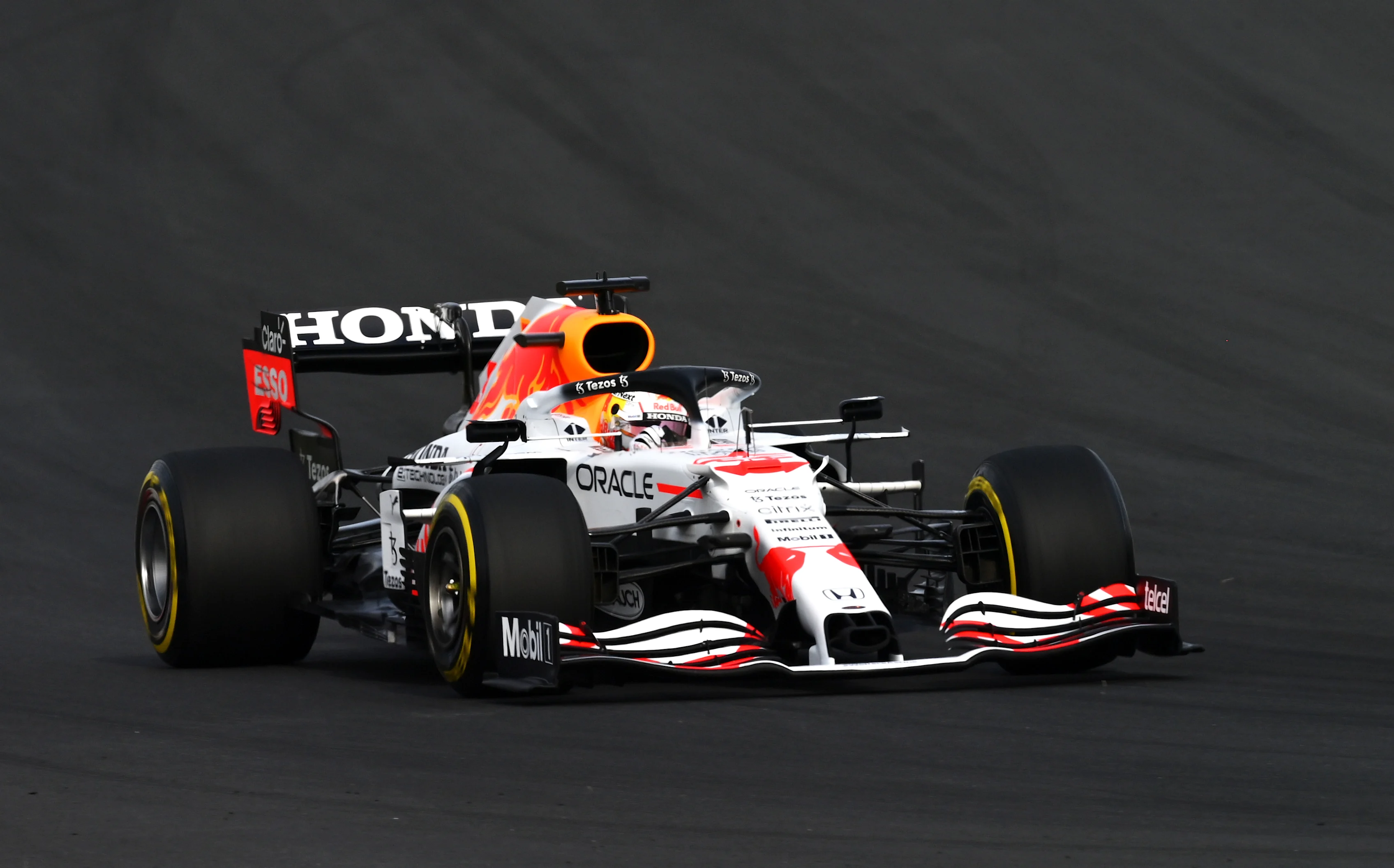 ISTANBUL, TURKEY - OCTOBER 08: Max Verstappen of the Netherlands driving the (33) Red Bull Racing