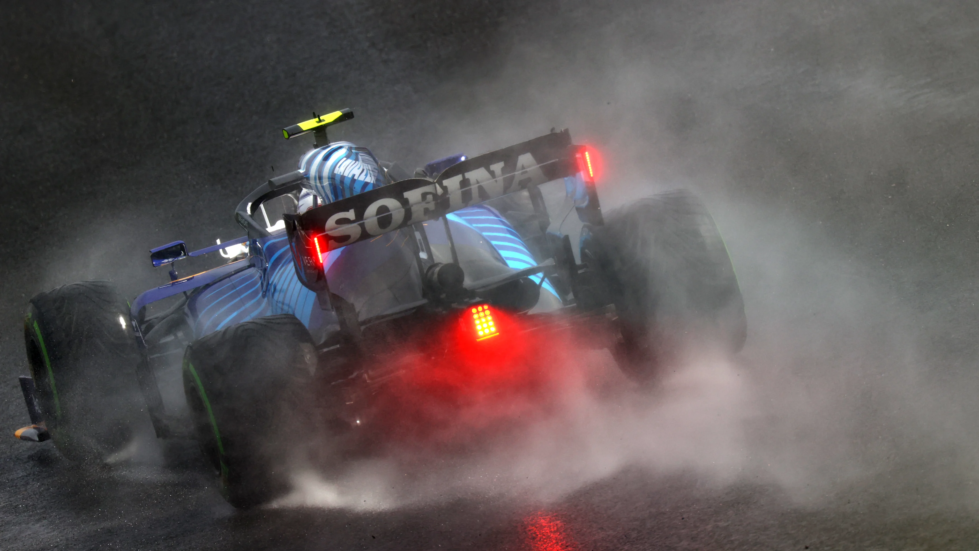 ISTANBUL, TURKEY - OCTOBER 09: Nicholas Latifi of Canada driving the (6) Williams Racing FW43B Mercedes during final practice ahead of the F1 Grand Prix of Turkey at Intercity Istanbul Park on October 09, 2021 in Istanbul, Turkey. (Photo by Dan Istitene - Formula 1/Formula 1 via Getty Images)