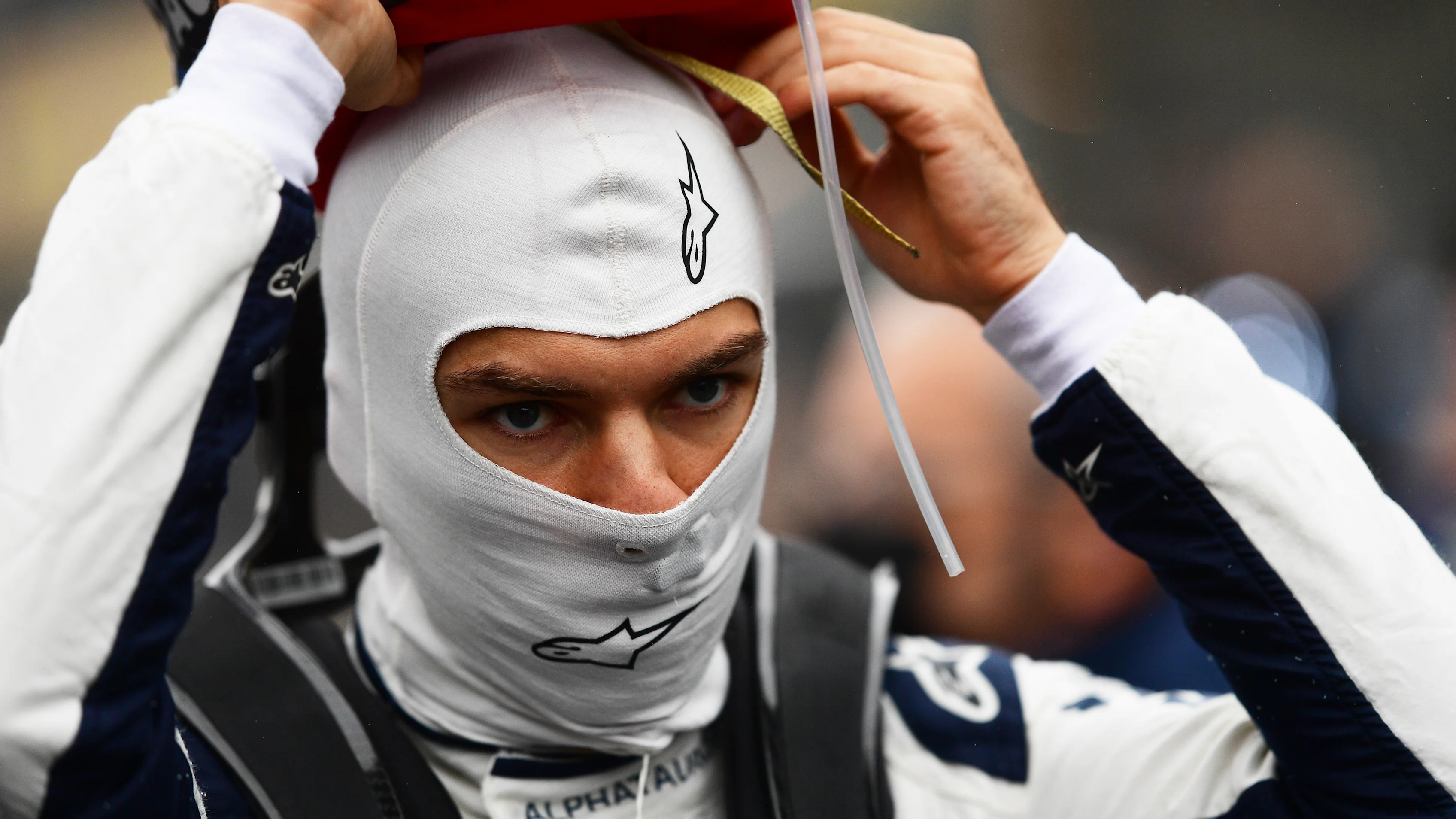 ISTANBUL, TURKEY - OCTOBER 10: Pierre Gasly of France and Scuderia AlphaTauri prepares to drive on