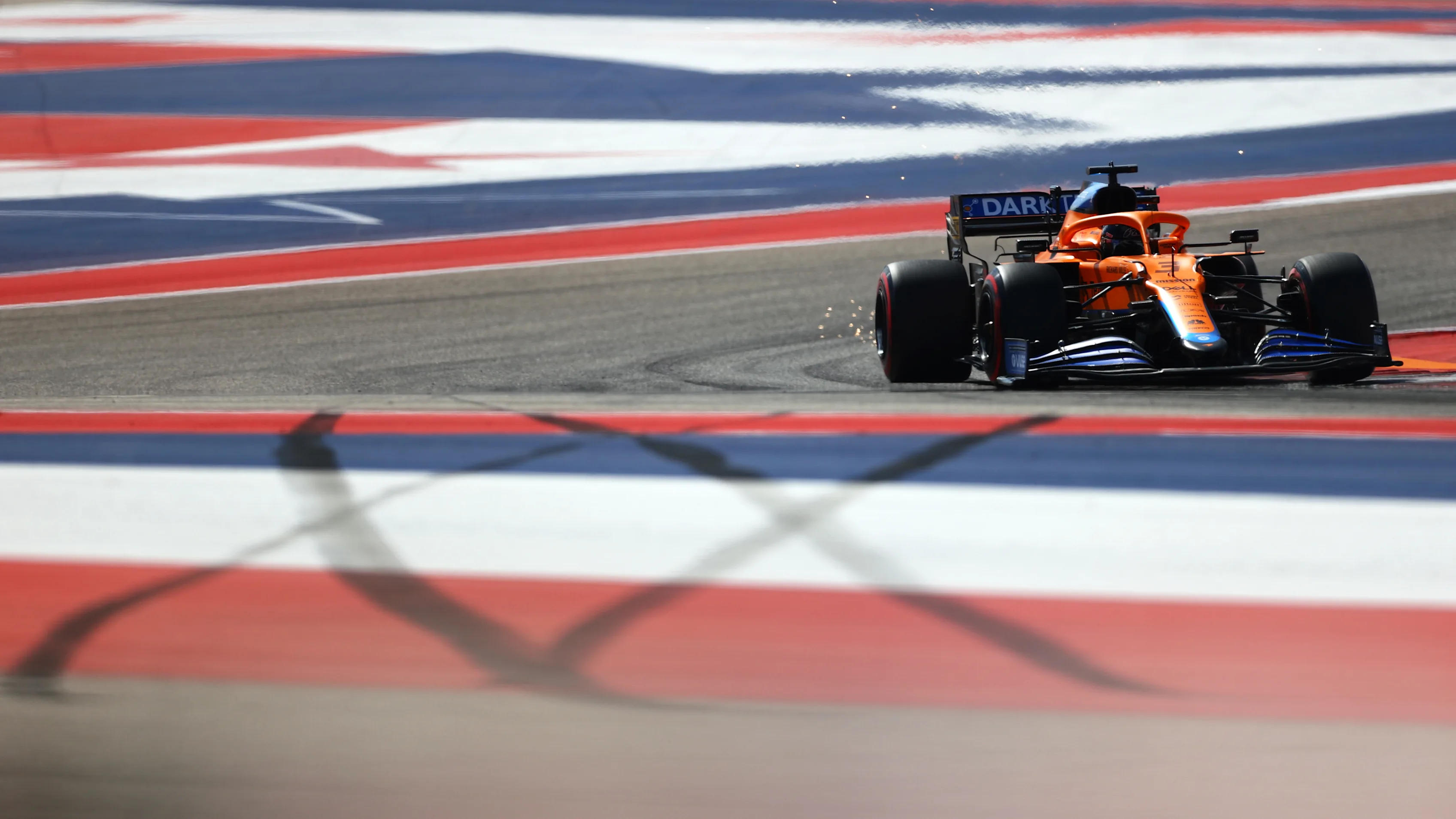 AUSTIN, TEXAS - OCTOBER 23: Daniel Ricciardo of Australia driving the (3) McLaren F1 Team MCL35M