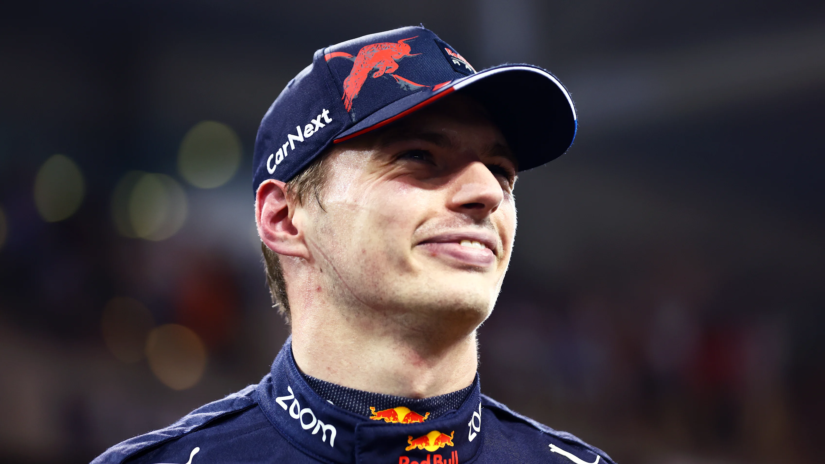 ABU DHABI, UNITED ARAB EMIRATES - NOVEMBER 19: Pole position qualifier Max Verstappen of the