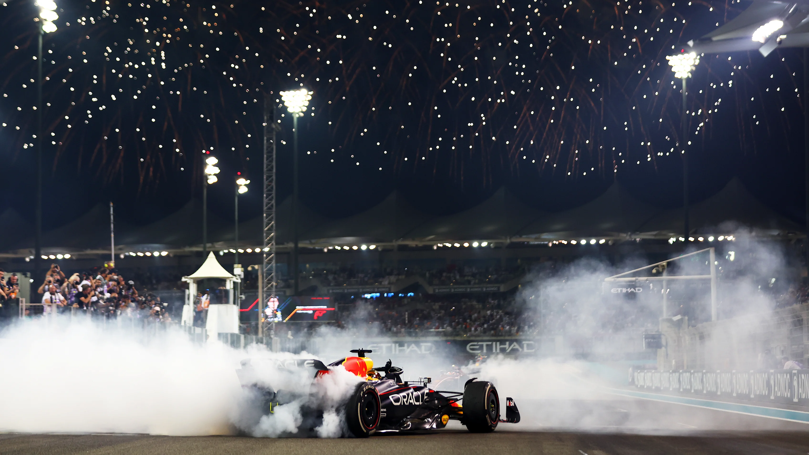 ABU DHABI, UNITED ARAB EMIRATES - NOVEMBER 20: Race winner Max Verstappen of the Netherlands