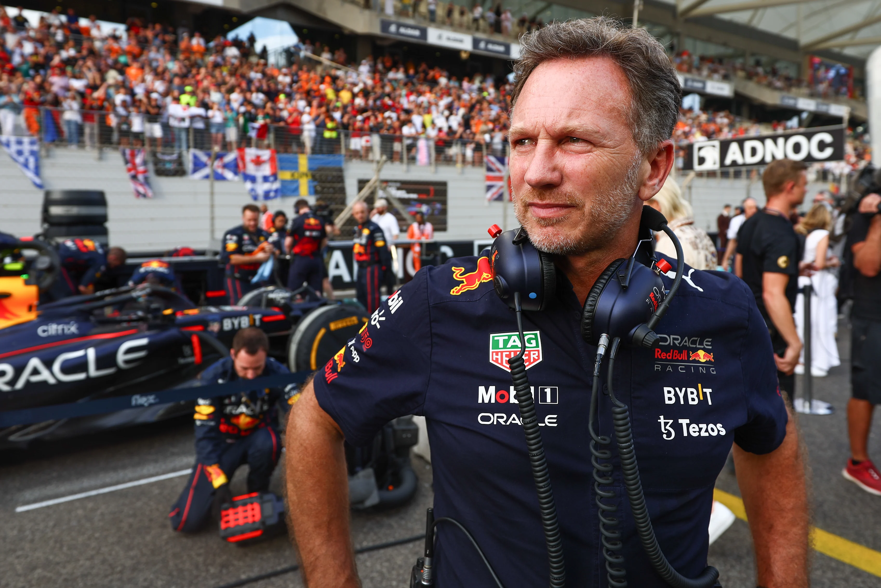 ABU DHABI, UNITED ARAB EMIRATES - NOVEMBER 20: Red Bull Racing Team Principal Christian Horner